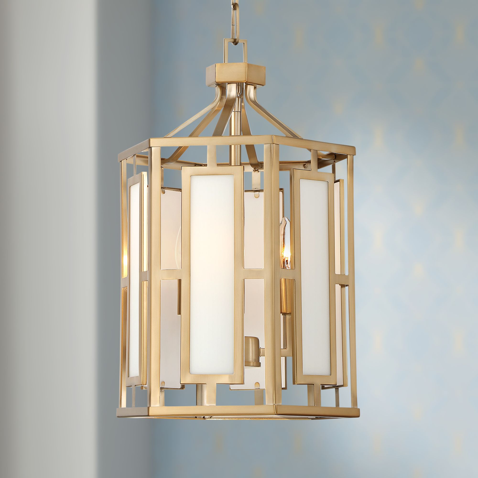 Crystorama Hillcrest 12" Wide Vibrant Gold Mini Chandelier