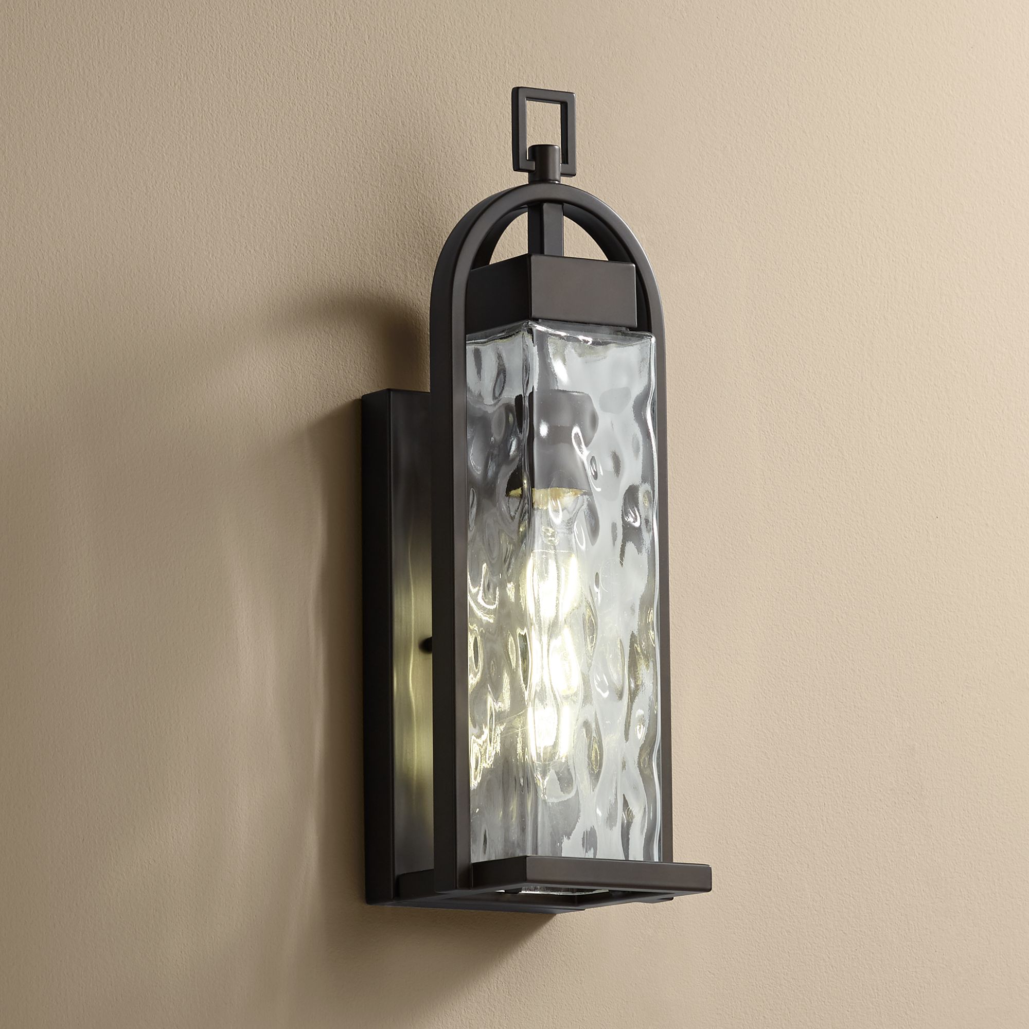 Winona 16 1/4" High Bronze Outdoor Wall Light