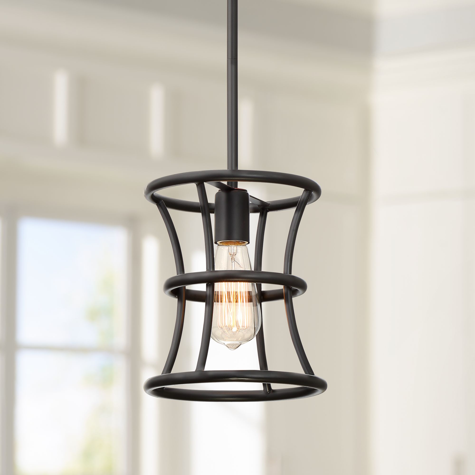 Felix 8" Wide Oiled-Rubbed Bronze Mini Pendant Light