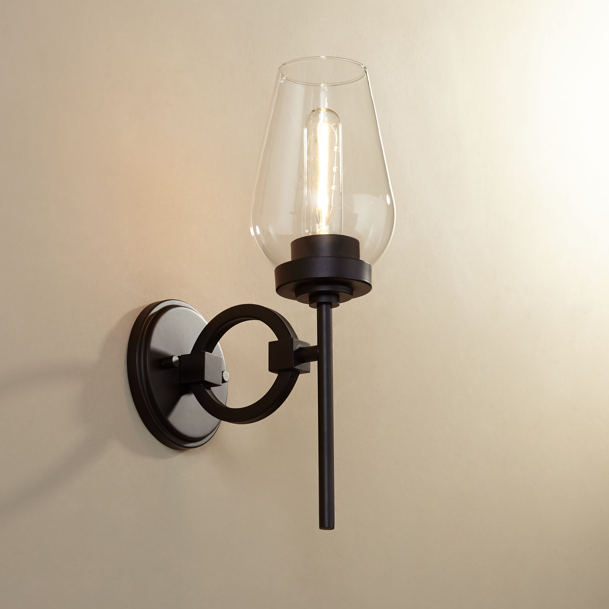 Possini Euro Design Declan 15" High Bronze Wall Sconce