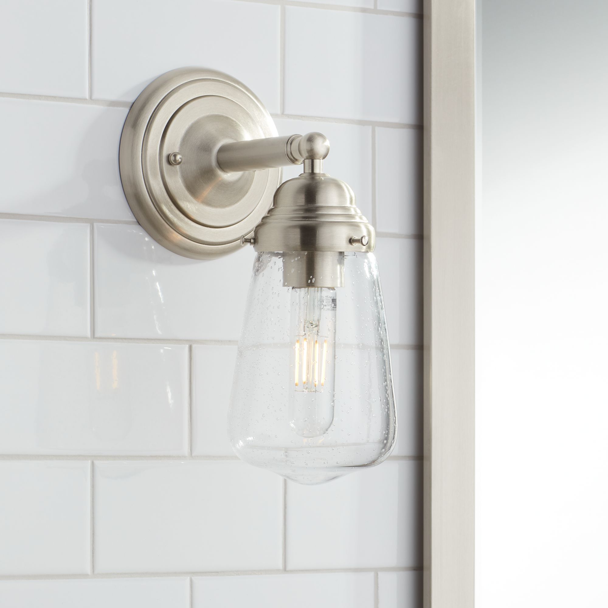 Possini Euro Cairon 11"H Brushed Nickel Wall Sconce