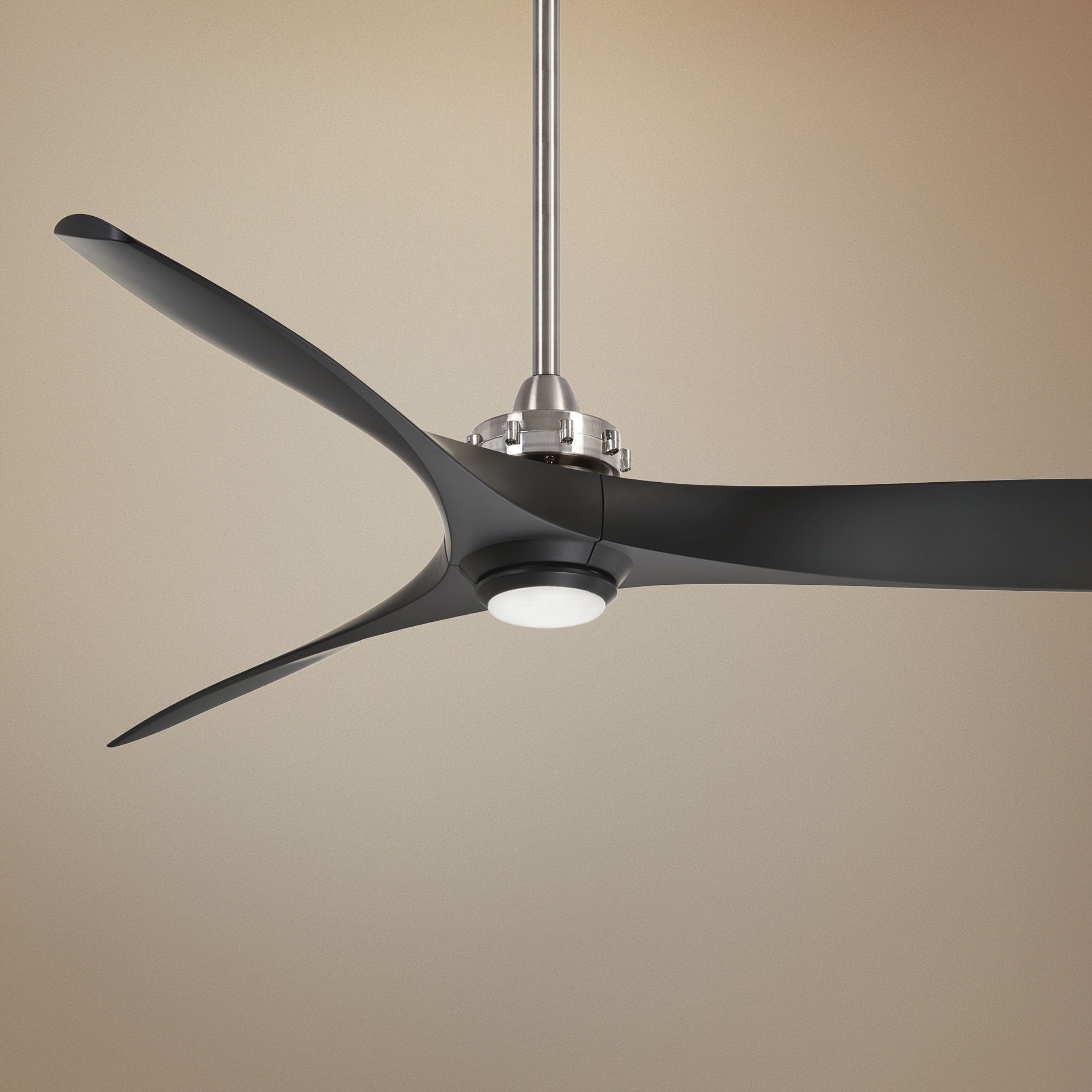60 Minka Aire Aviation Brushed Nickel Led Ceiling Fan 63y55