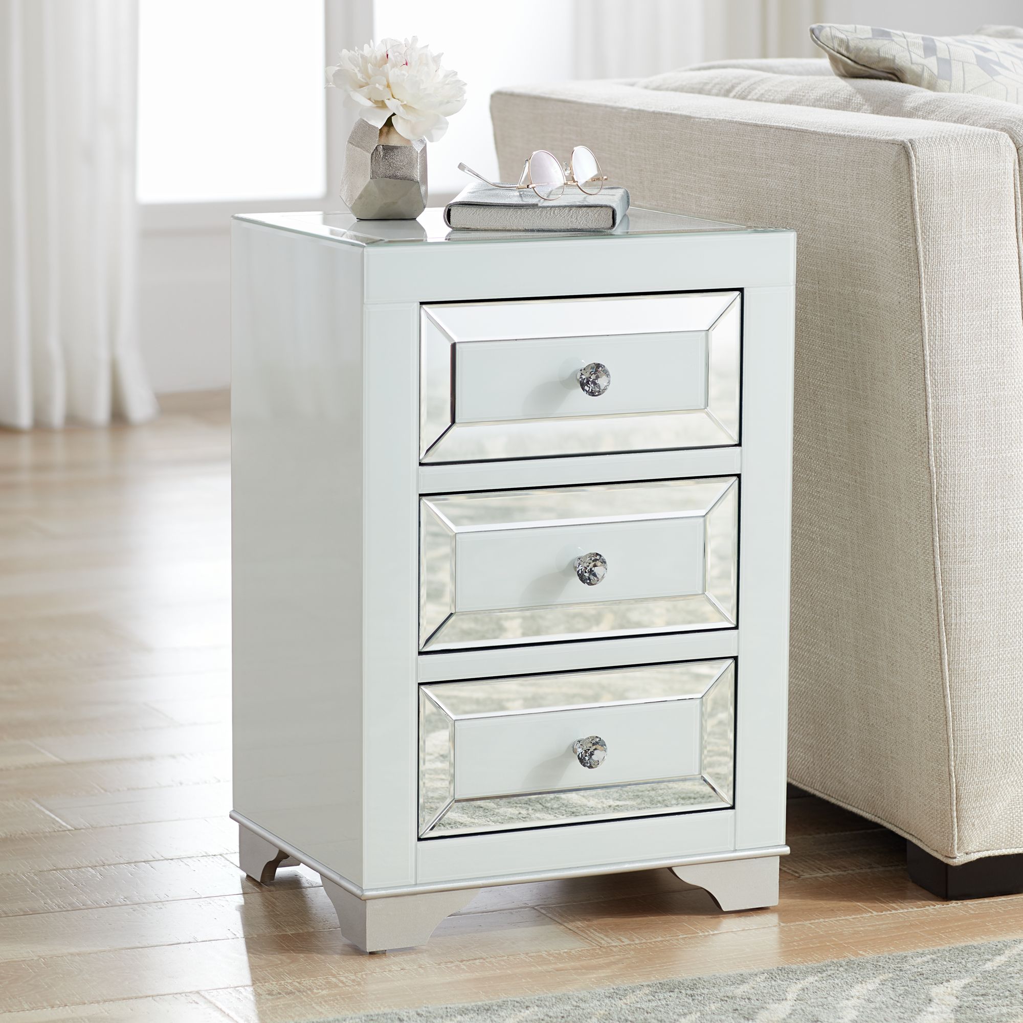 Drawers Mirrored Furniture Lamps Plus