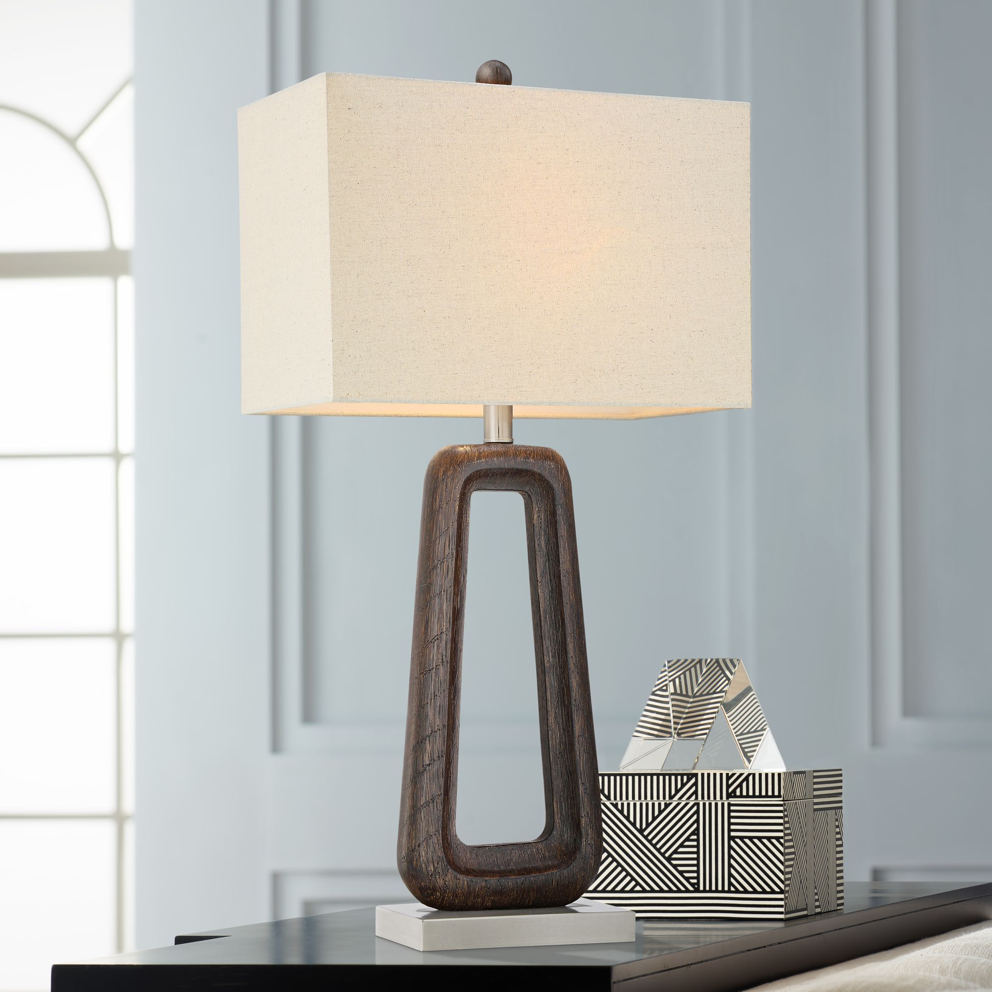 Raina Brown Openwork Table Lamp