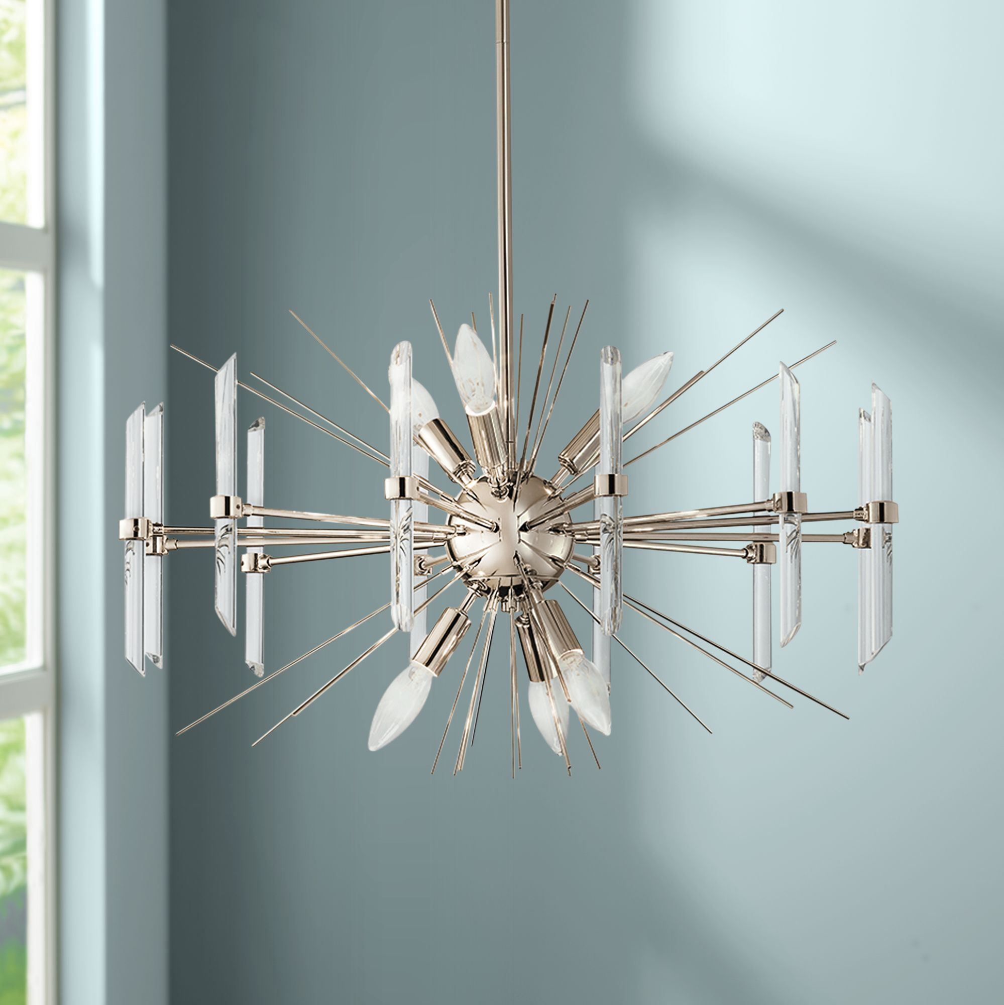 Kichler Eris 23 1/2" Wide Polished Nickel 6-Light Chandelier