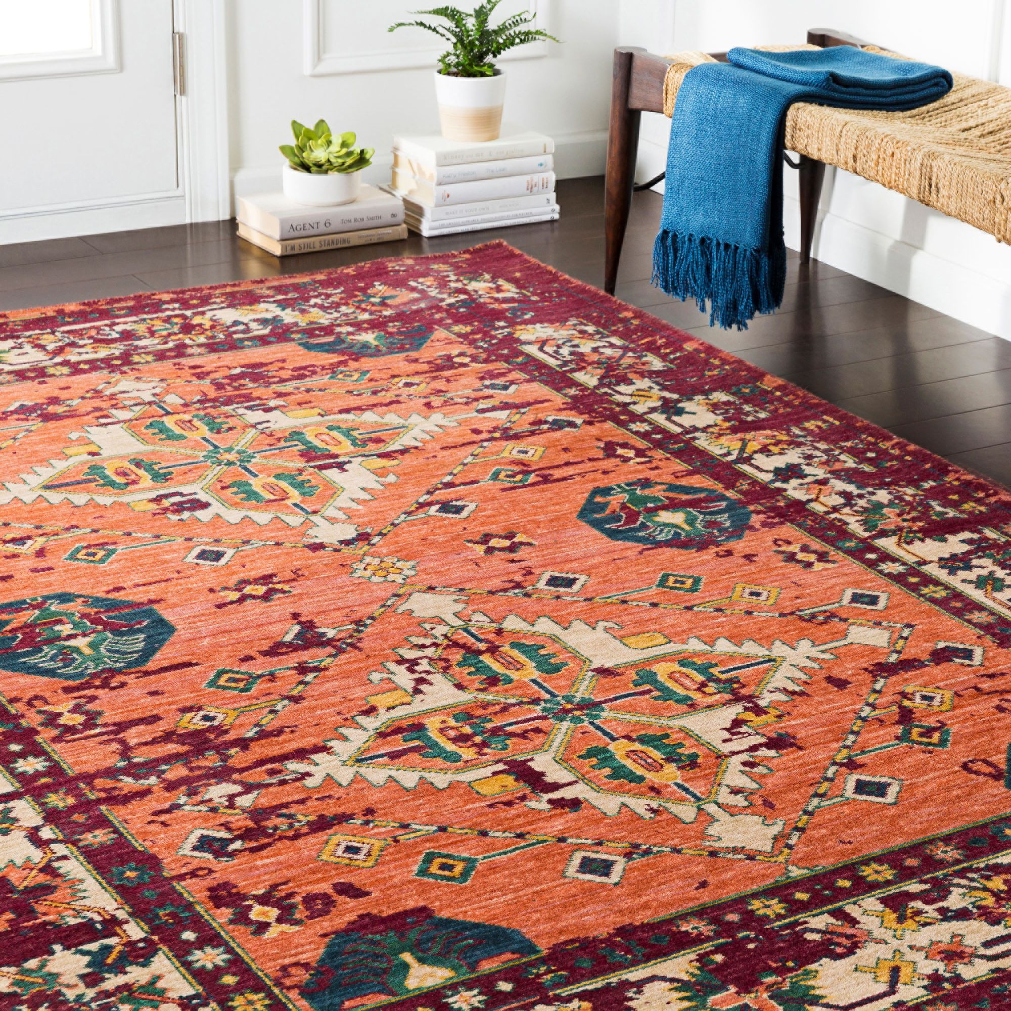 Trailblazer CR610 Dark Red Area Rug