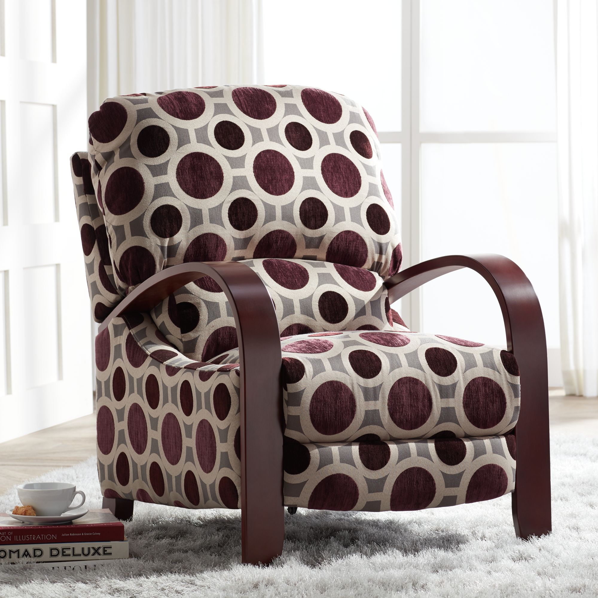 Cooper Conspiracy Mulberry 3-Way Recliner Chair