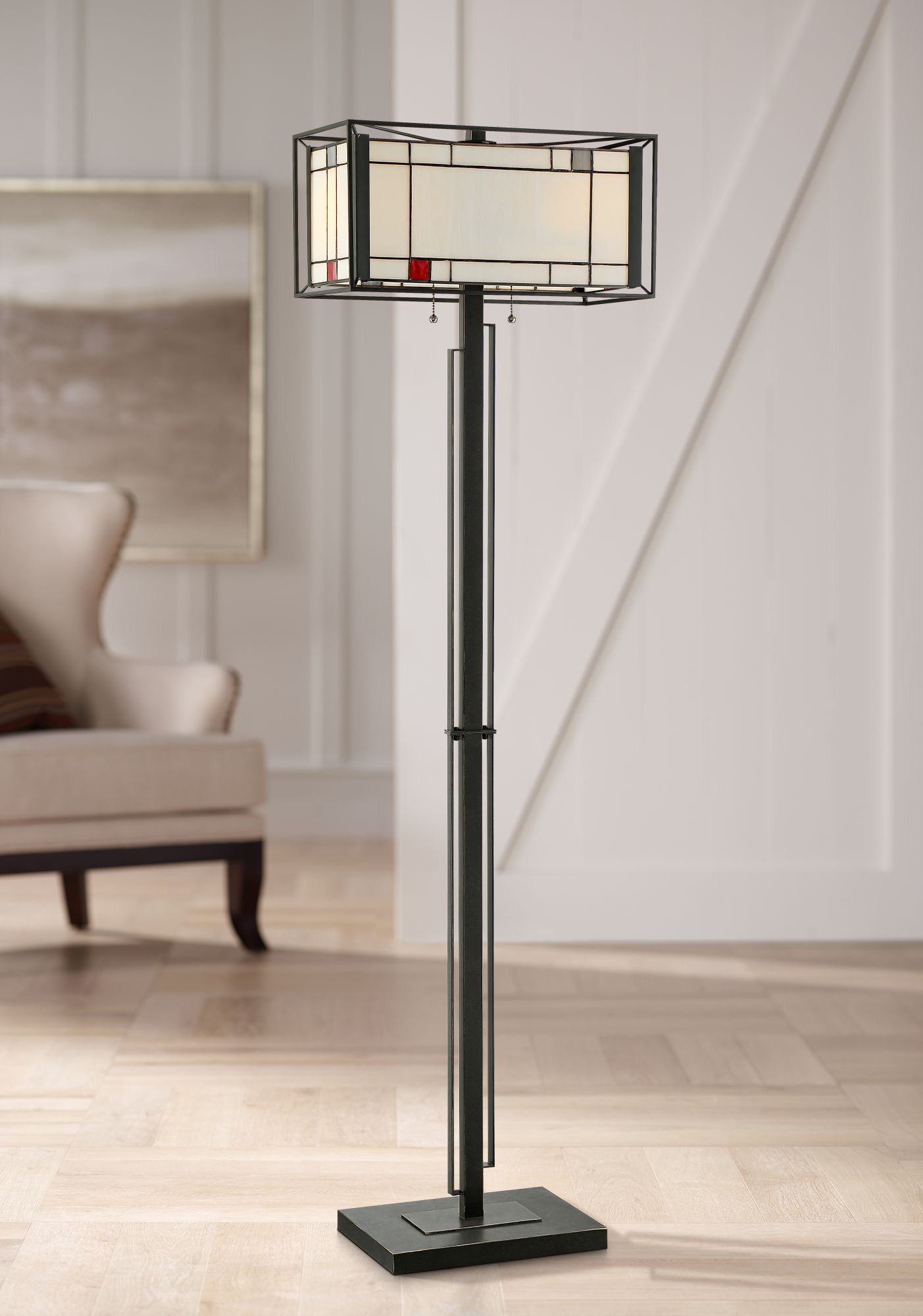 Robert Louis Tiffany Granada Mission Floor Lamp