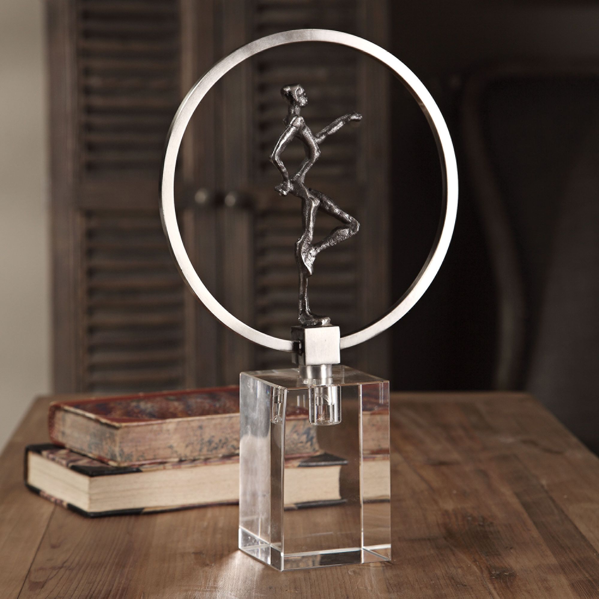 Uttermost Aryanna 13 1/4" High Silver Cast Iron Figurine