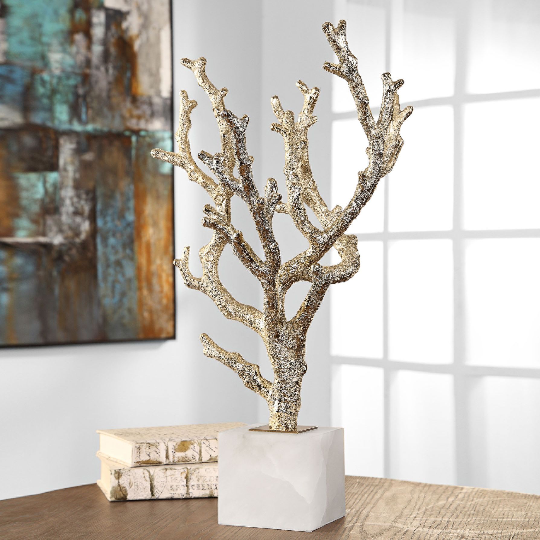 Coraline 22 3/4" High Coastal Modern Sculpture by Uttermost