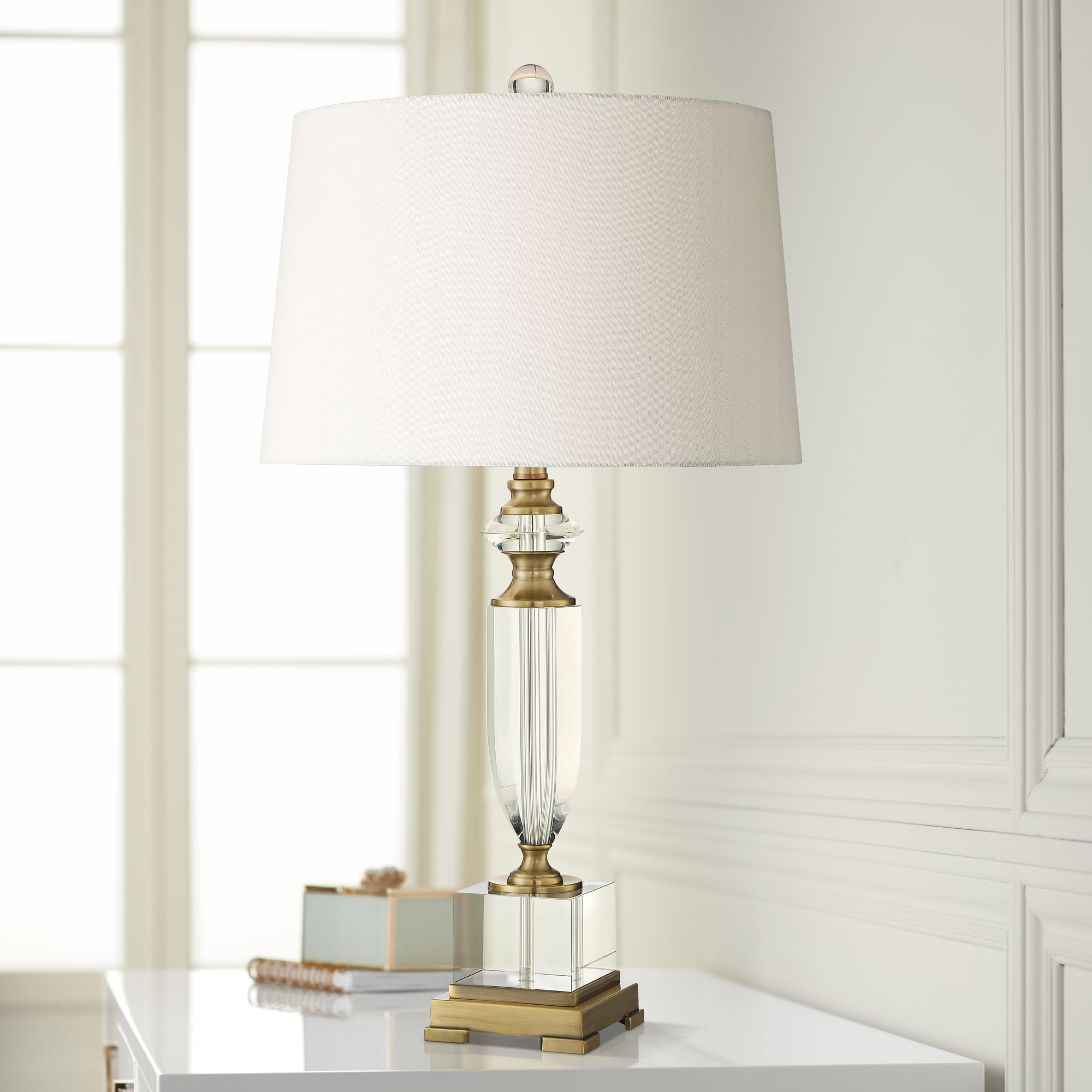 Angeline Crystal Urn Table Lamp