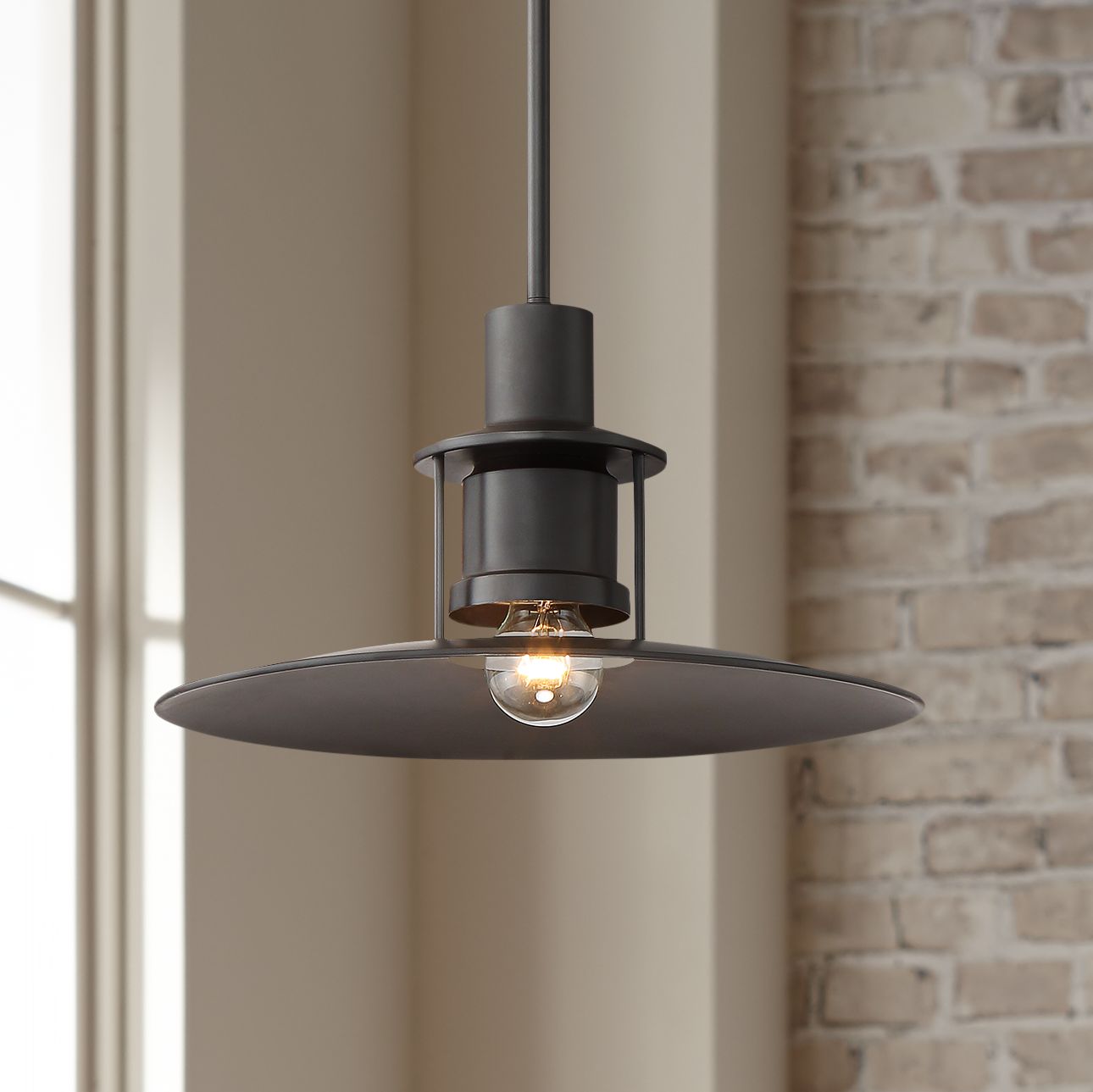 Possini Euro Harley 15 1/4" Wide Bronze Pendant Light