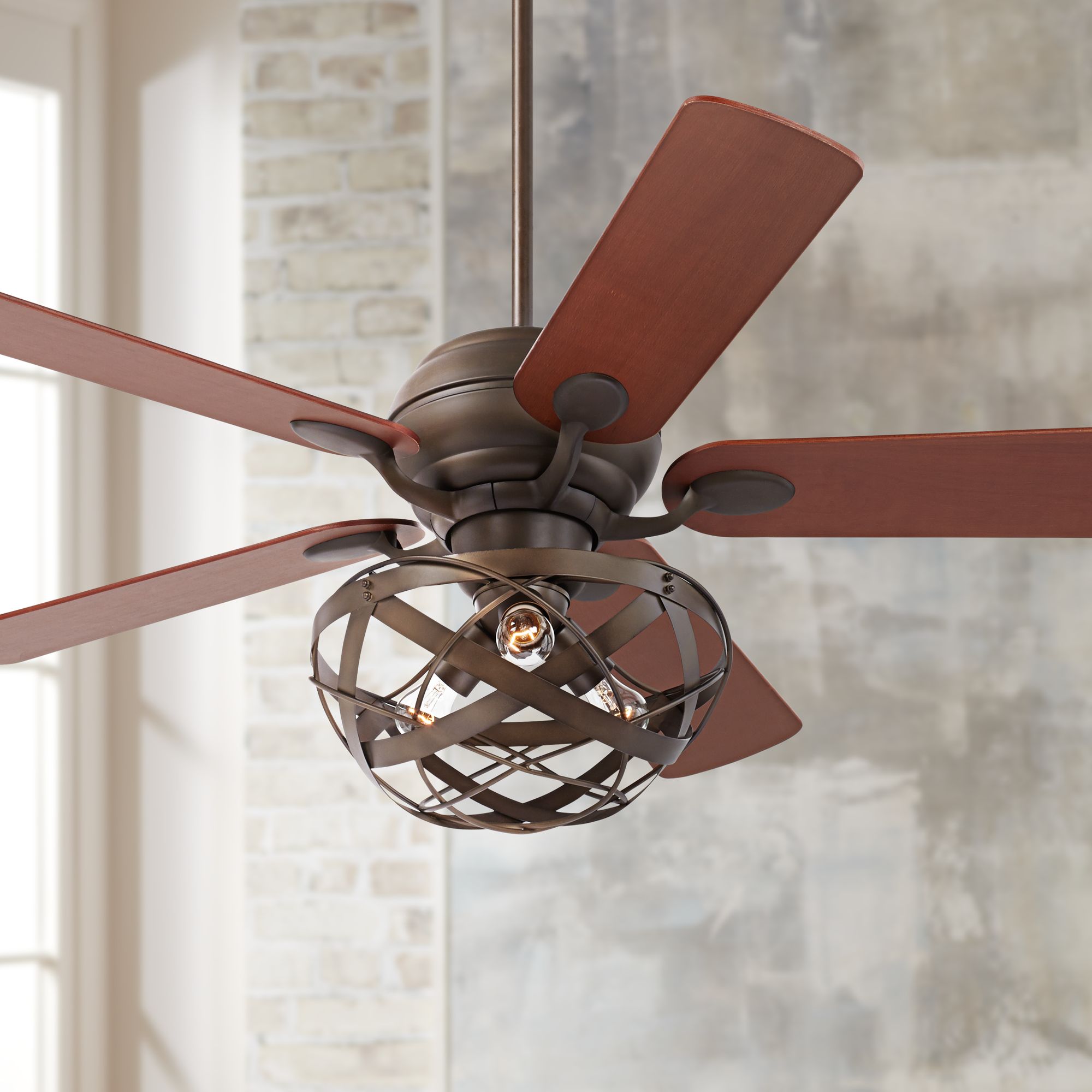 52" Casa Optima Orbital Weave Oil-Rubbed Bronze Ceiling Fan