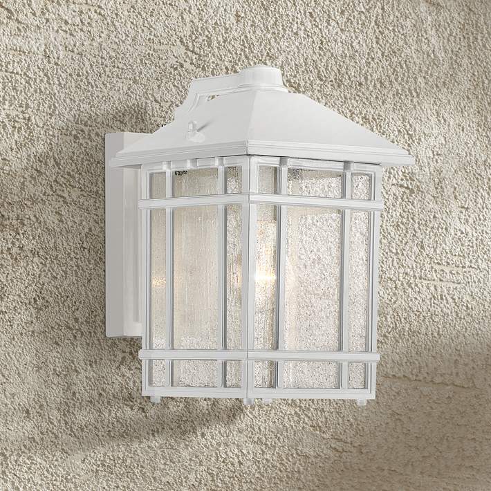 White Dusk Dawn Outdoor Wall Light, Dusk To Dawn Outside Light Fixtures