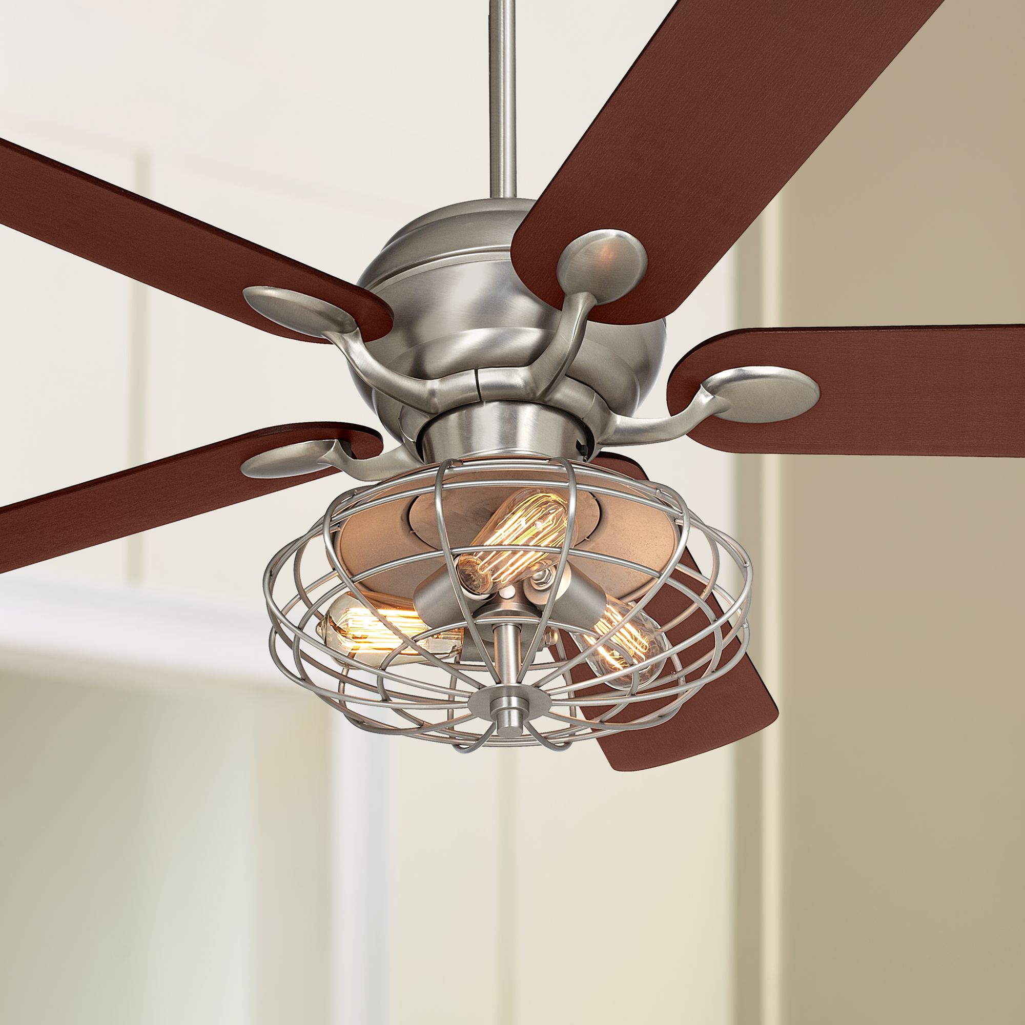 52" Casa Optima Brushed Nickel LED Ceiling Fan
