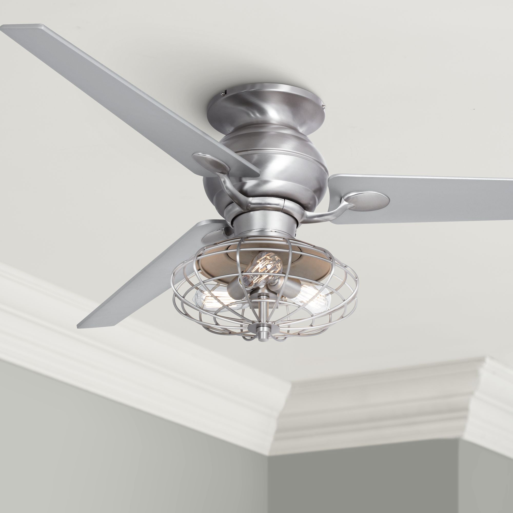 60" Casa Spyder LED hugger Steel Ceiling Fan