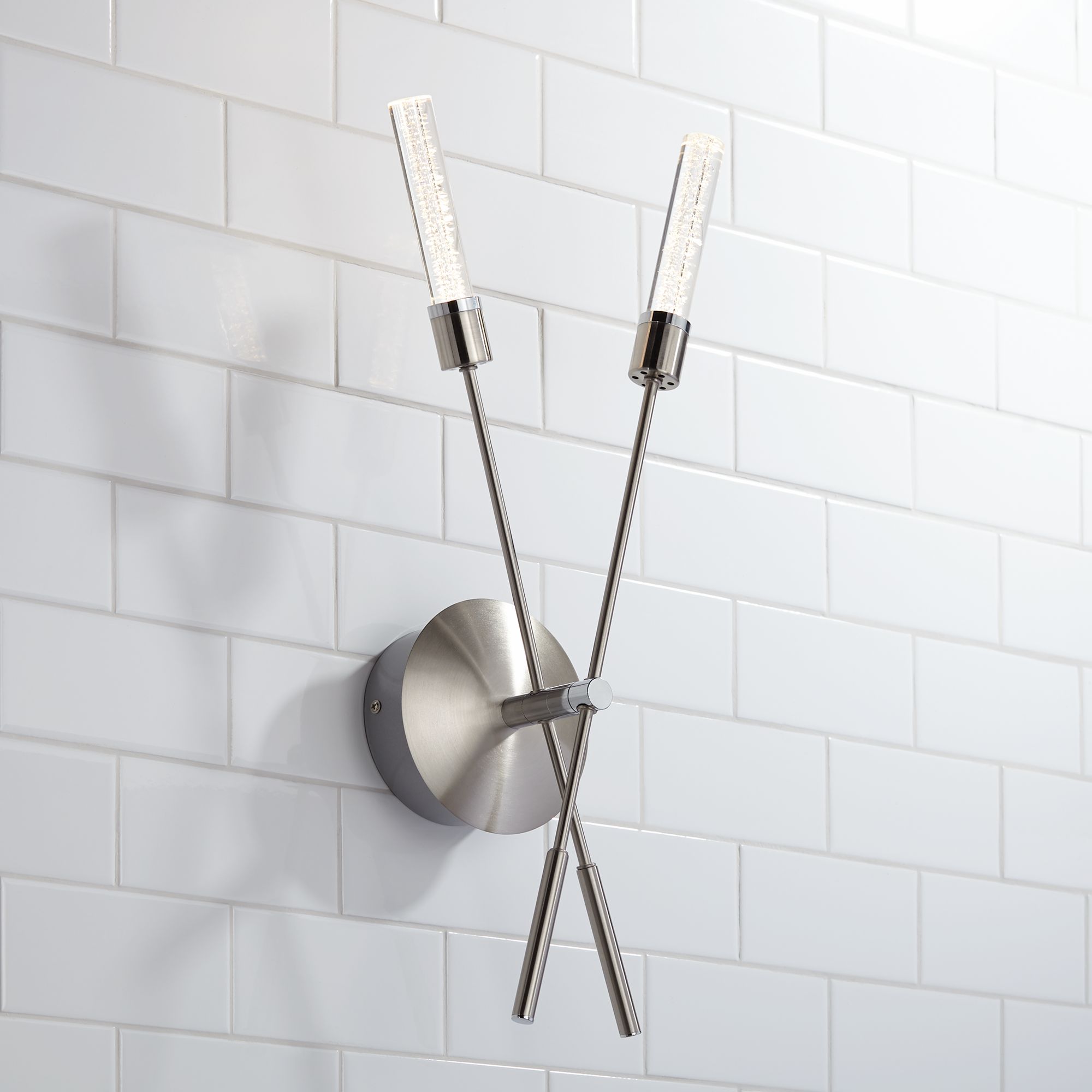 Possini Euro Arrow 21 1/2"H Brushed Nickel LED Wall Sconce