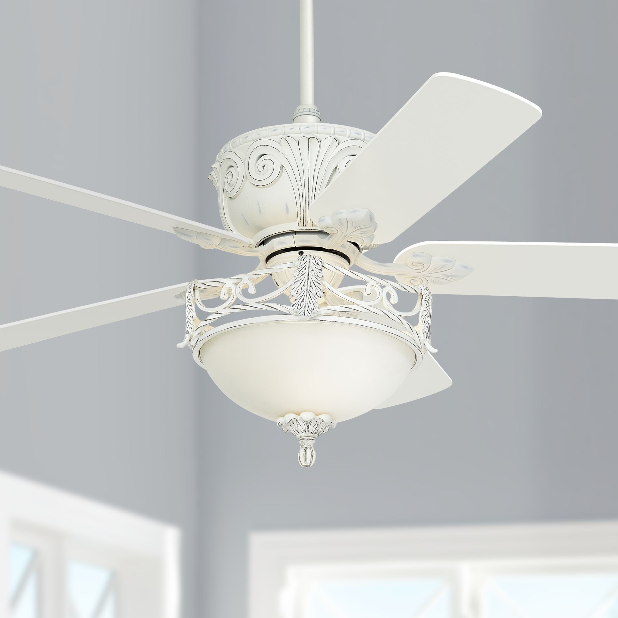 Sloped Ceiling Fan Adapter White Shelly Lighting