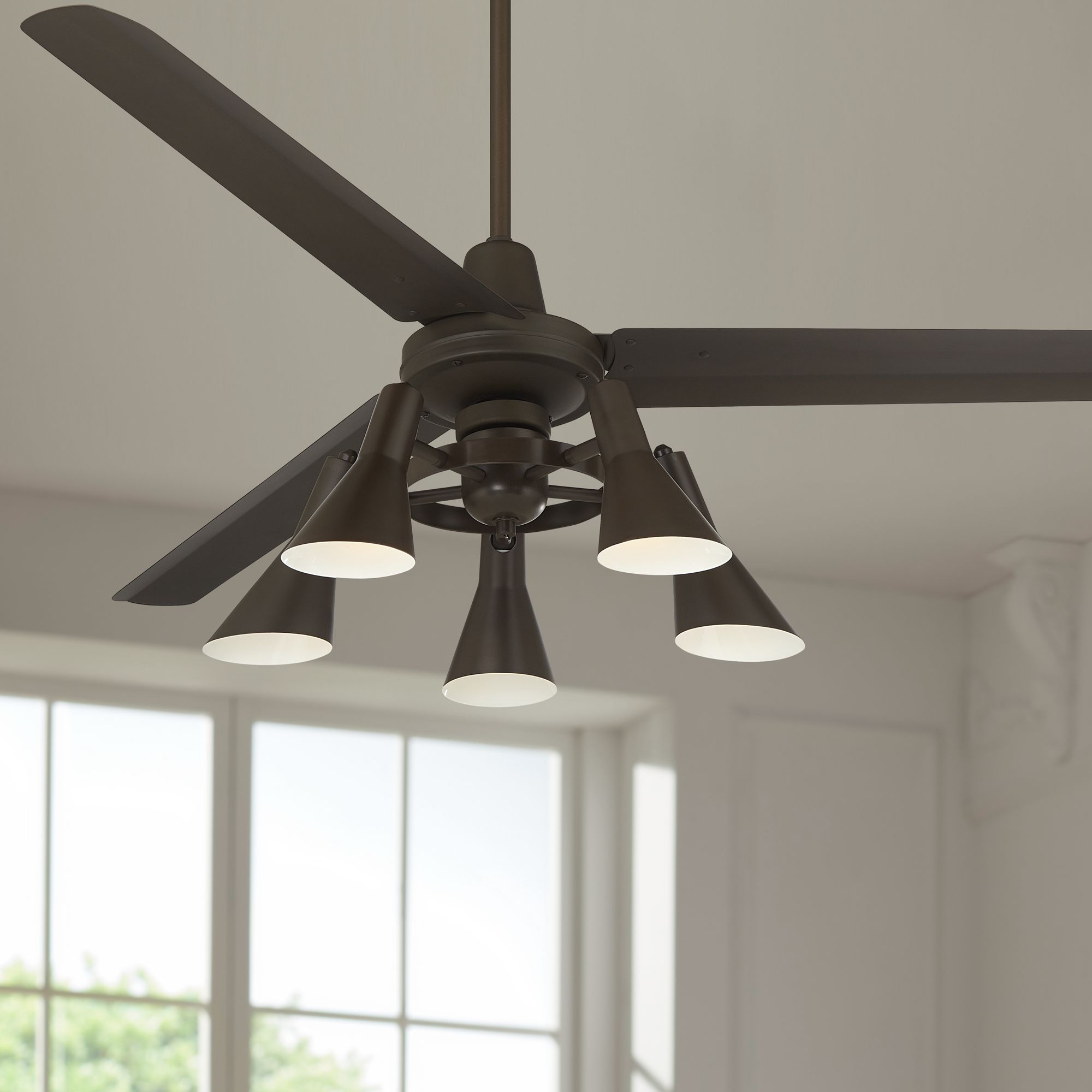 60 Casa Vieja Turbina Ac Oil Rubbed Bronze Led Ceiling Fan
