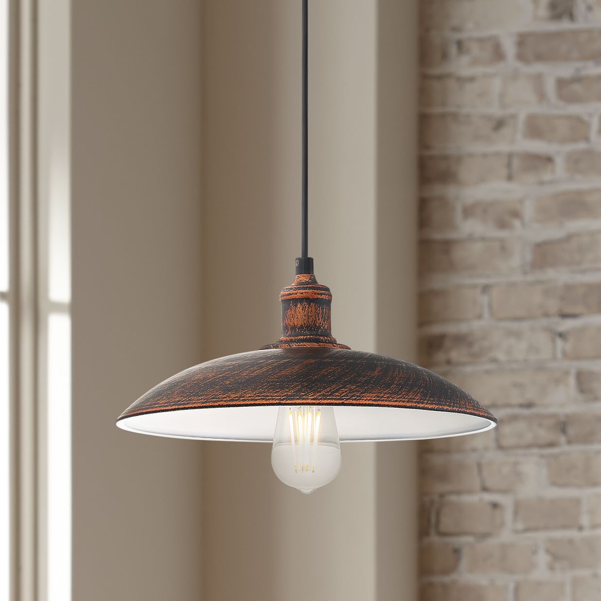 Possini Euro Winner 12 1/4" Wide Metal Pendant Light