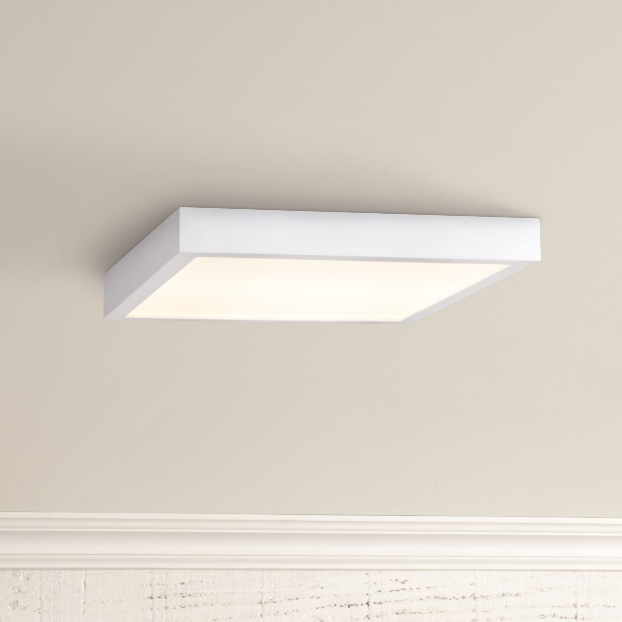 Ulko Exterior 7" Wide White LED Outdoor Ceiling Light