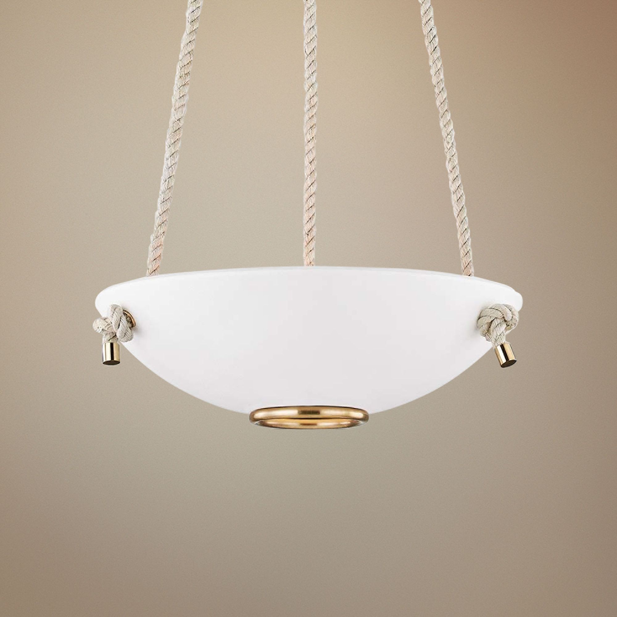 Plaster No.2 18" Wide Aged Brass Pendant Light