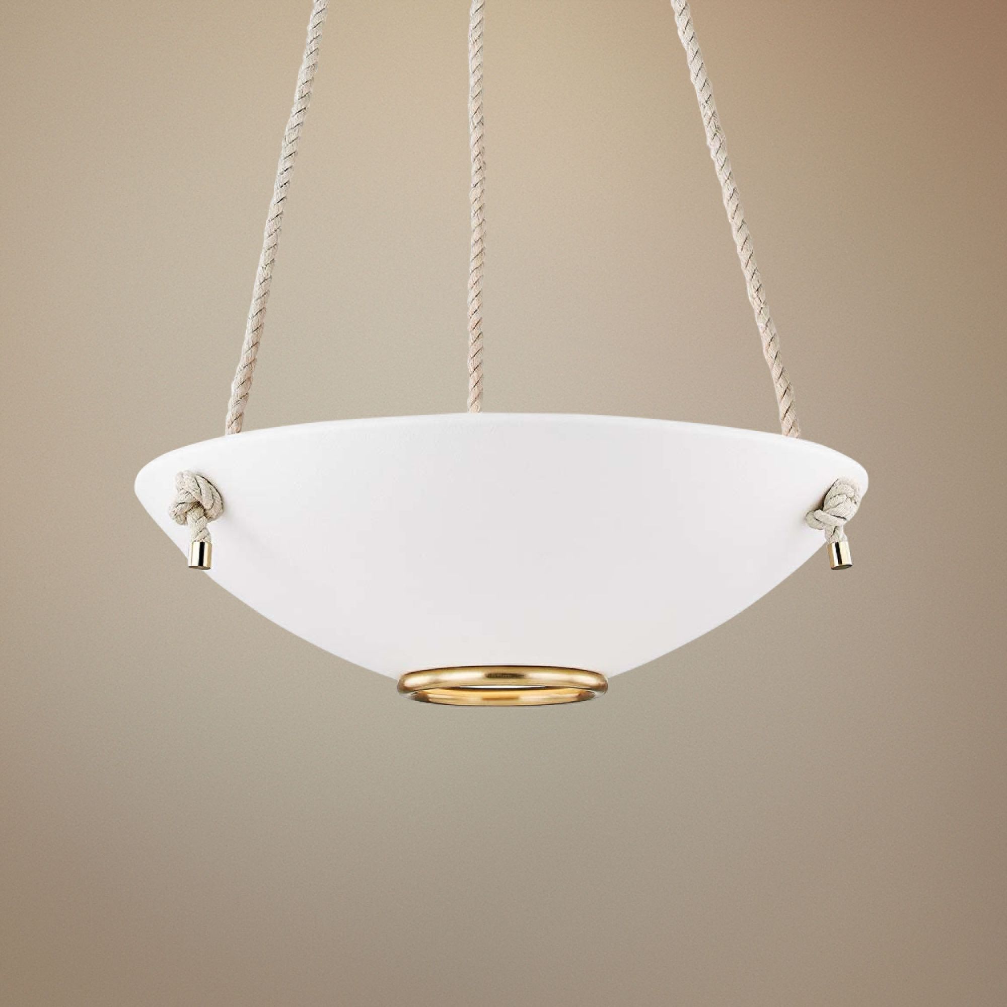 Plaster No.2 24" Wide Aged Brass Pendant Light