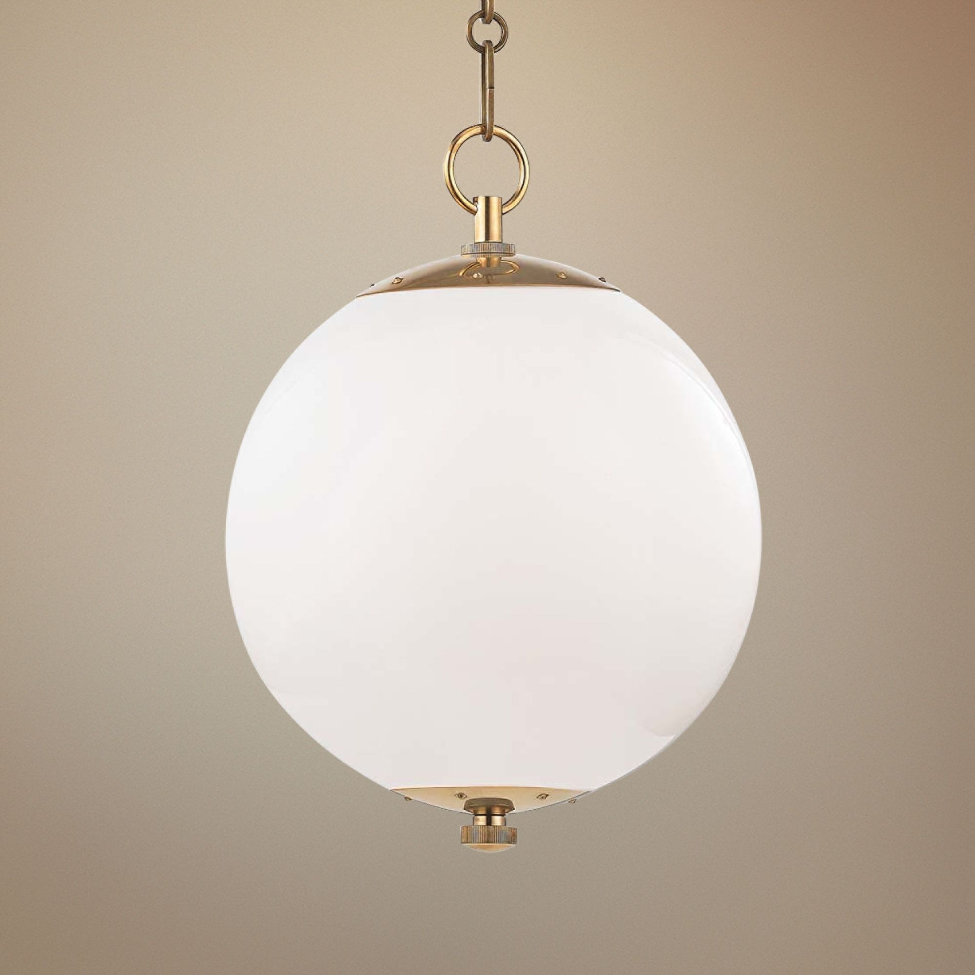 Sphere No.1 11 1/2" Wide Aged Brass Mini Pendant