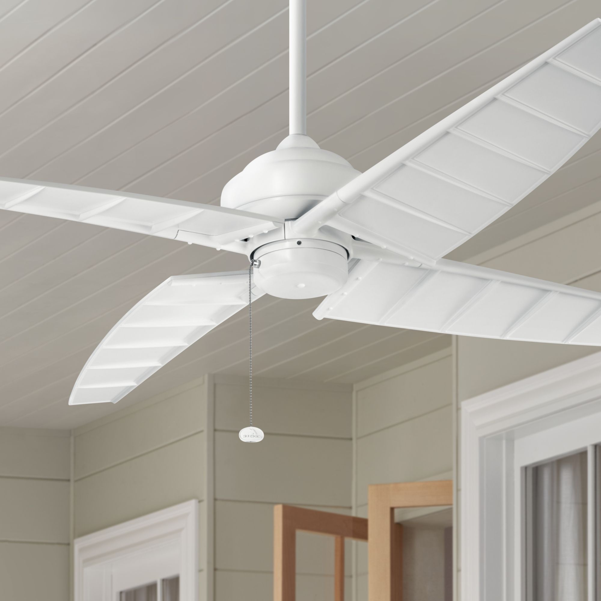 60" Kichler Surrey Climates Matte White Ceiling Fan
