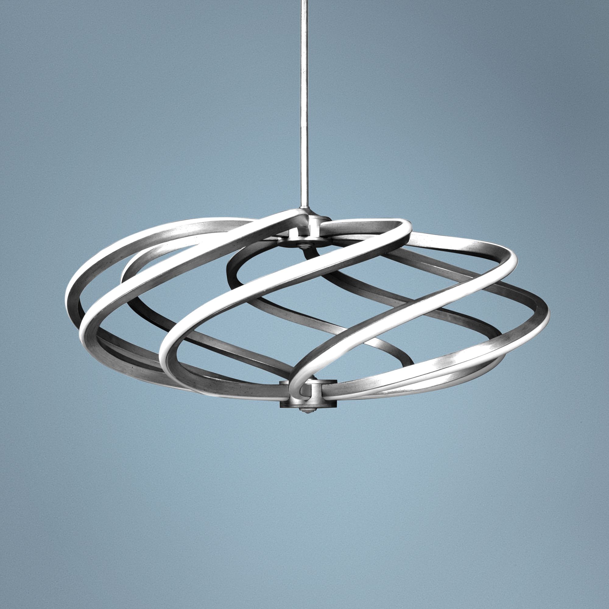 Vortex 33 1/4" Wide Brushed Steel LED Pendant Light