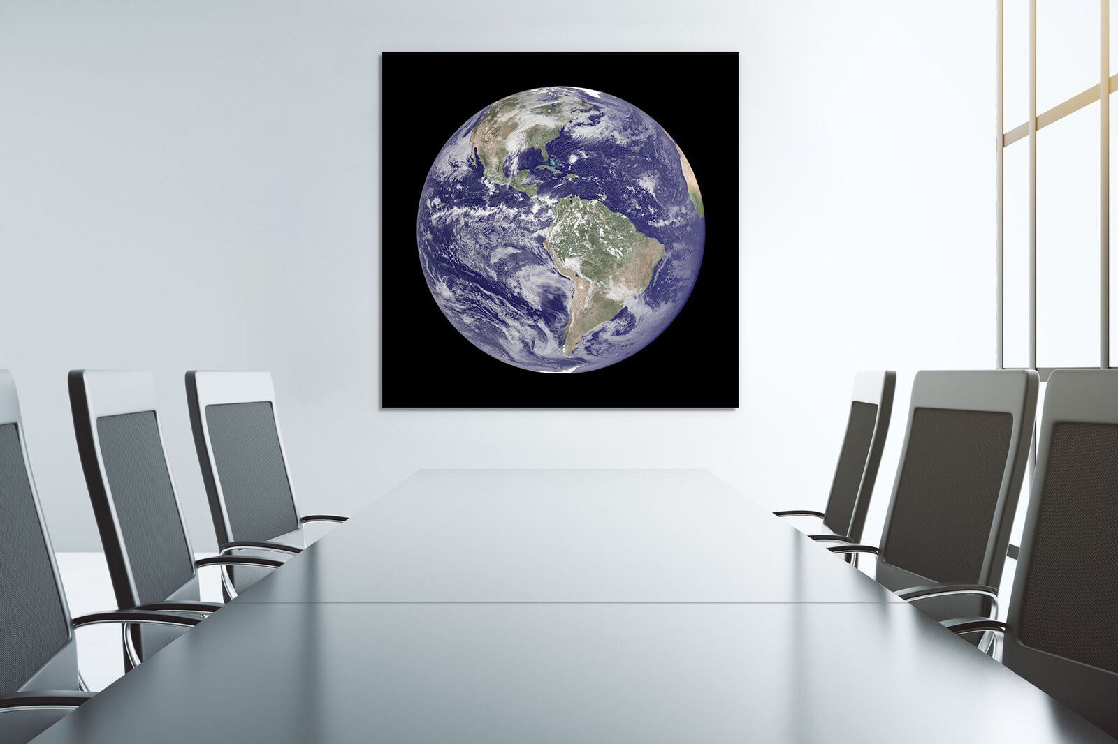 Terra 40" Square Frameless Tempered Glass Wall Art