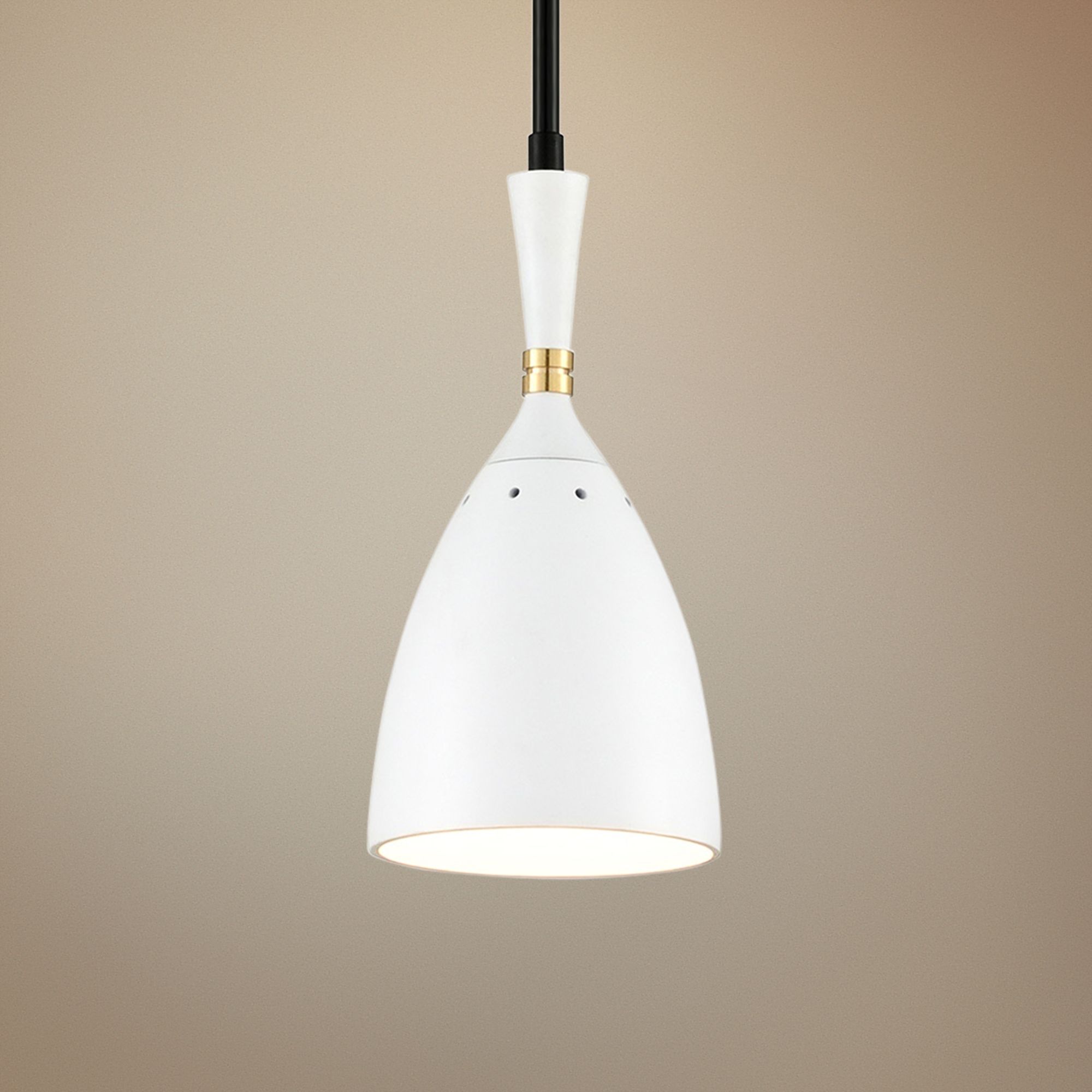 Corbett Utopia 6" Wide Off-White LED Mini Pendant