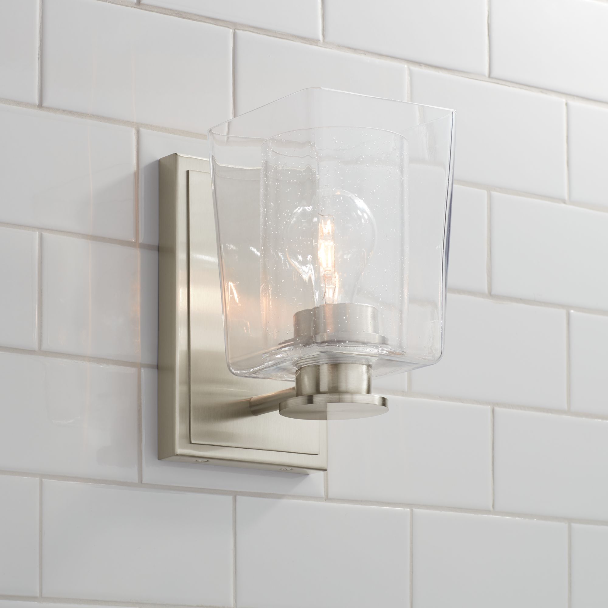 Possini Euro Sonya 8 1/2"H Double Glass Wall Sconce