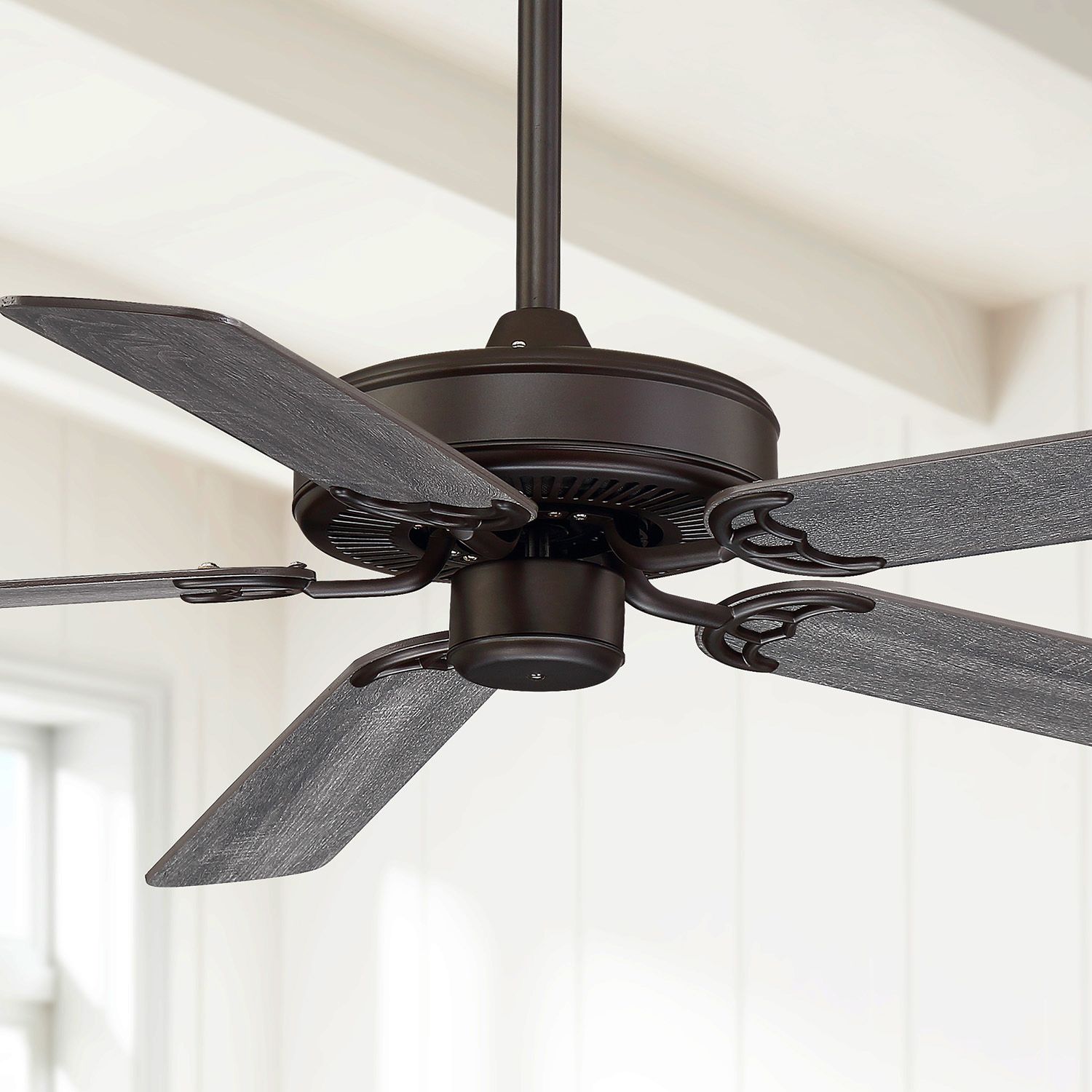 52" Casa Bay View Oil Rubbed Bronze Damp Ceiling Fan