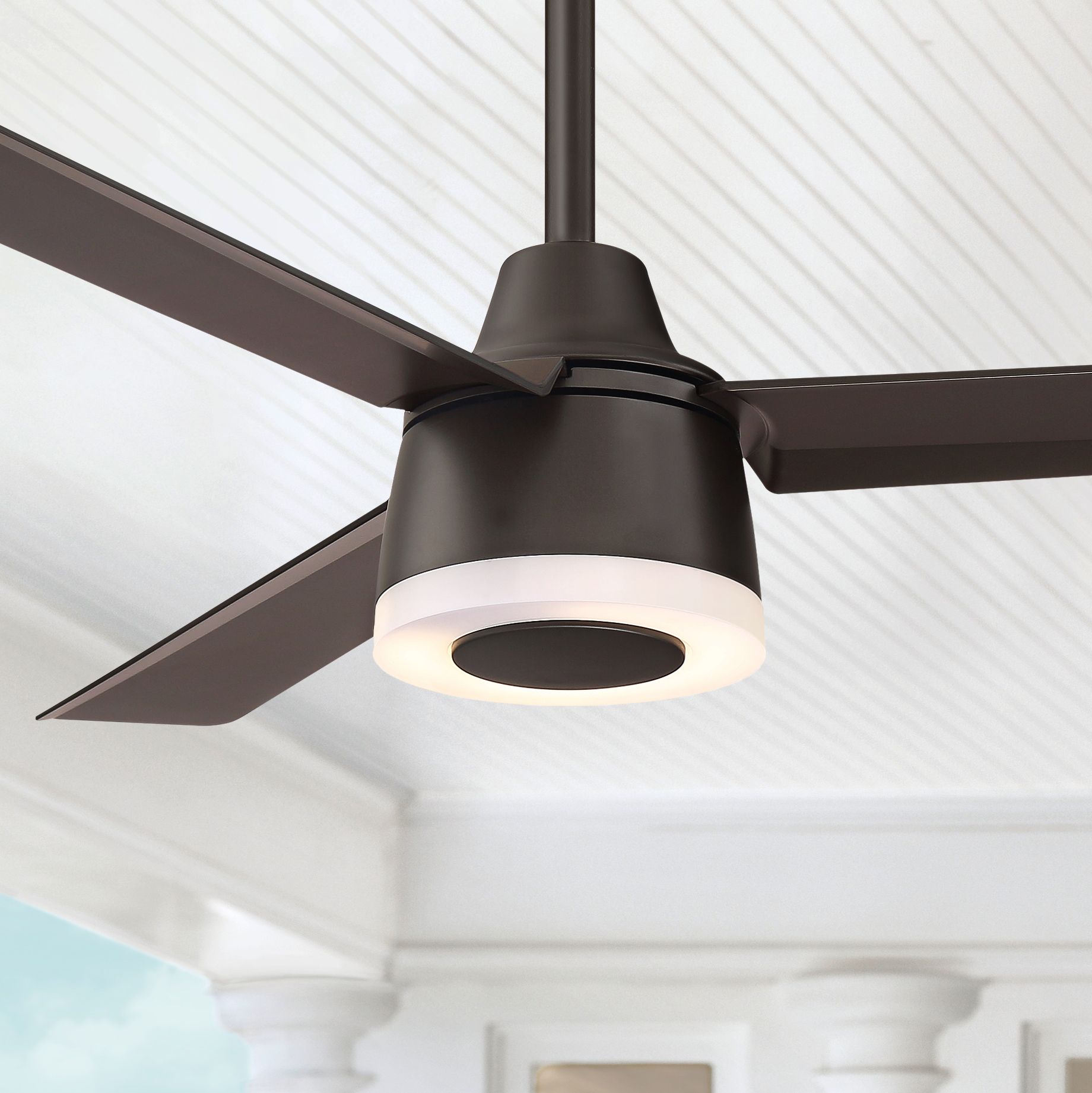 50" Temple Hill Oil Rubbed Bronze LED Ceiling Fan
