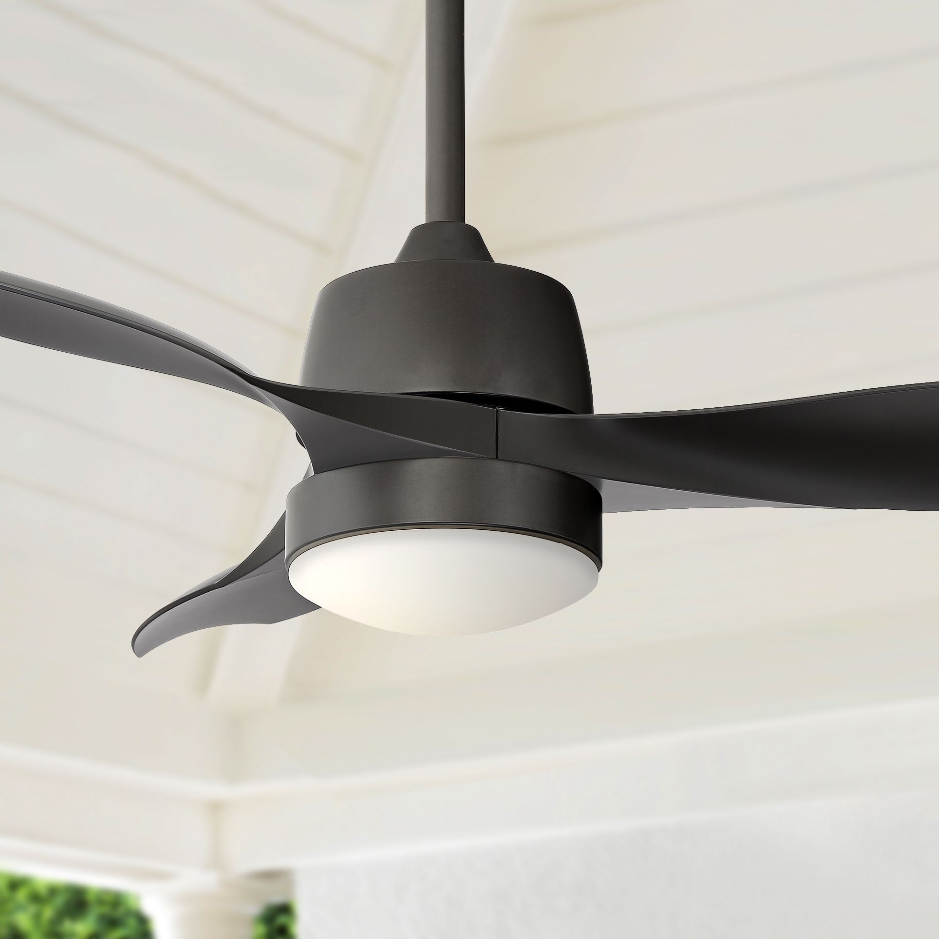 44" Terrazzo Oil Rubbed Bronze Damp Rated LED Ceiling Fan