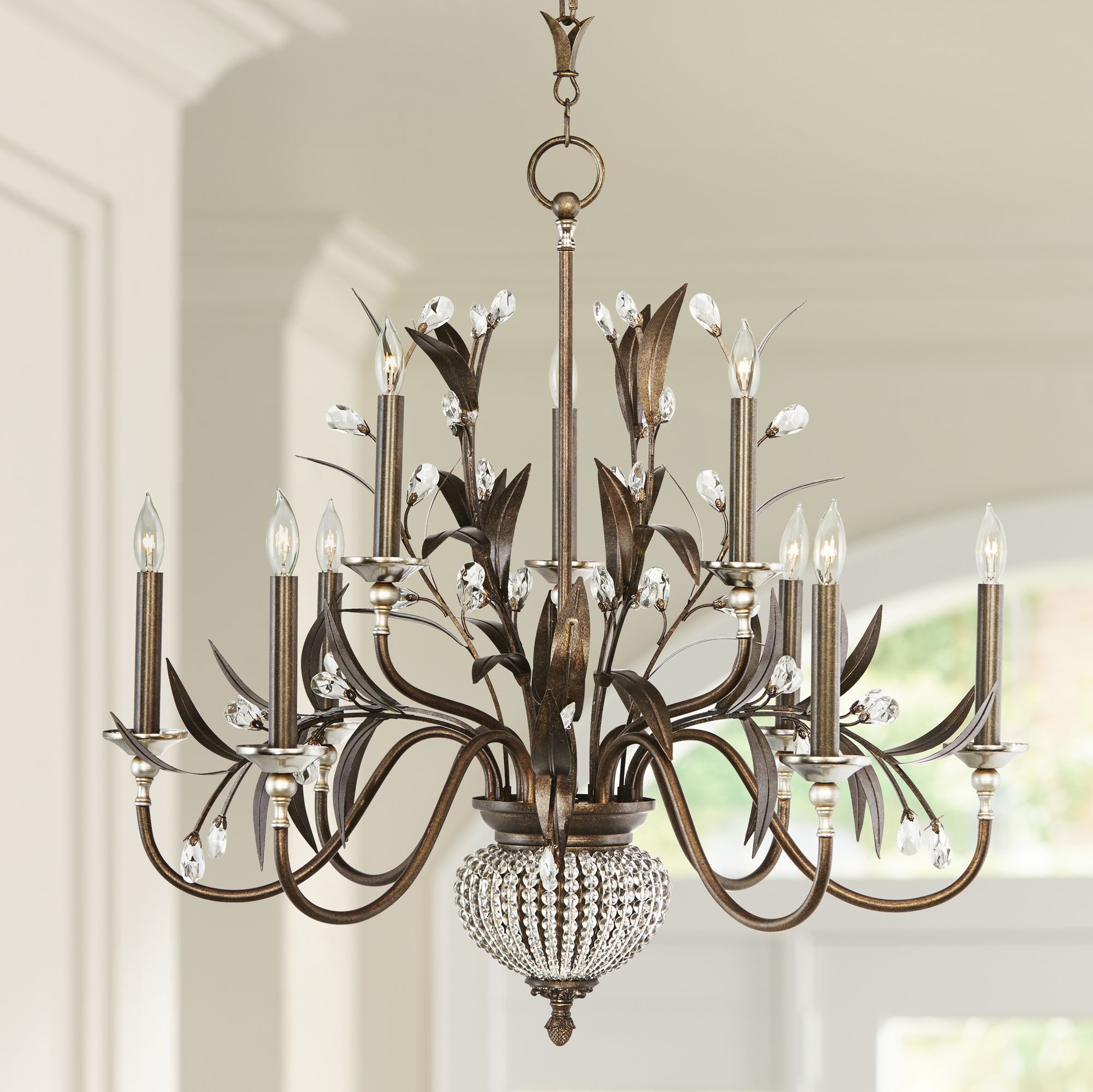 Cristal de Lisbon Collection 32" Wide Two Tier Chandelier