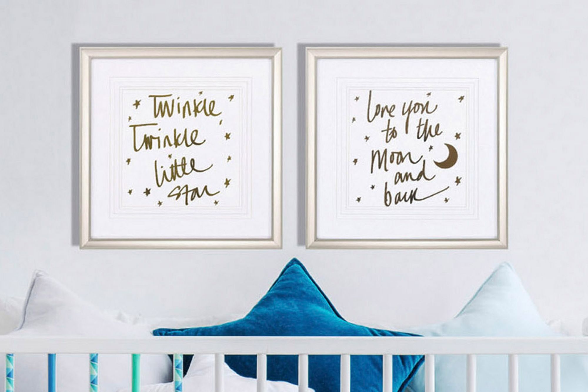 Twinkle Love 20" Square 2-Piece Framed Wall Art Print Set