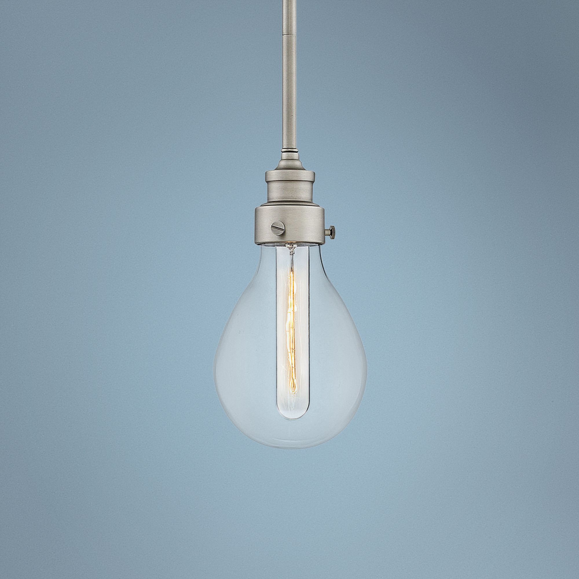 Hinkley Denton 5 1/4" Wide Pewter Mini Pendant