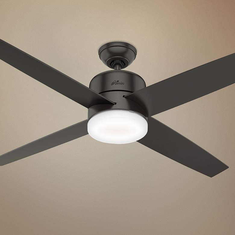 Image 1 60" Hunter Advocate WiFI Noble Bronze LED Ceiling Fan with Remote