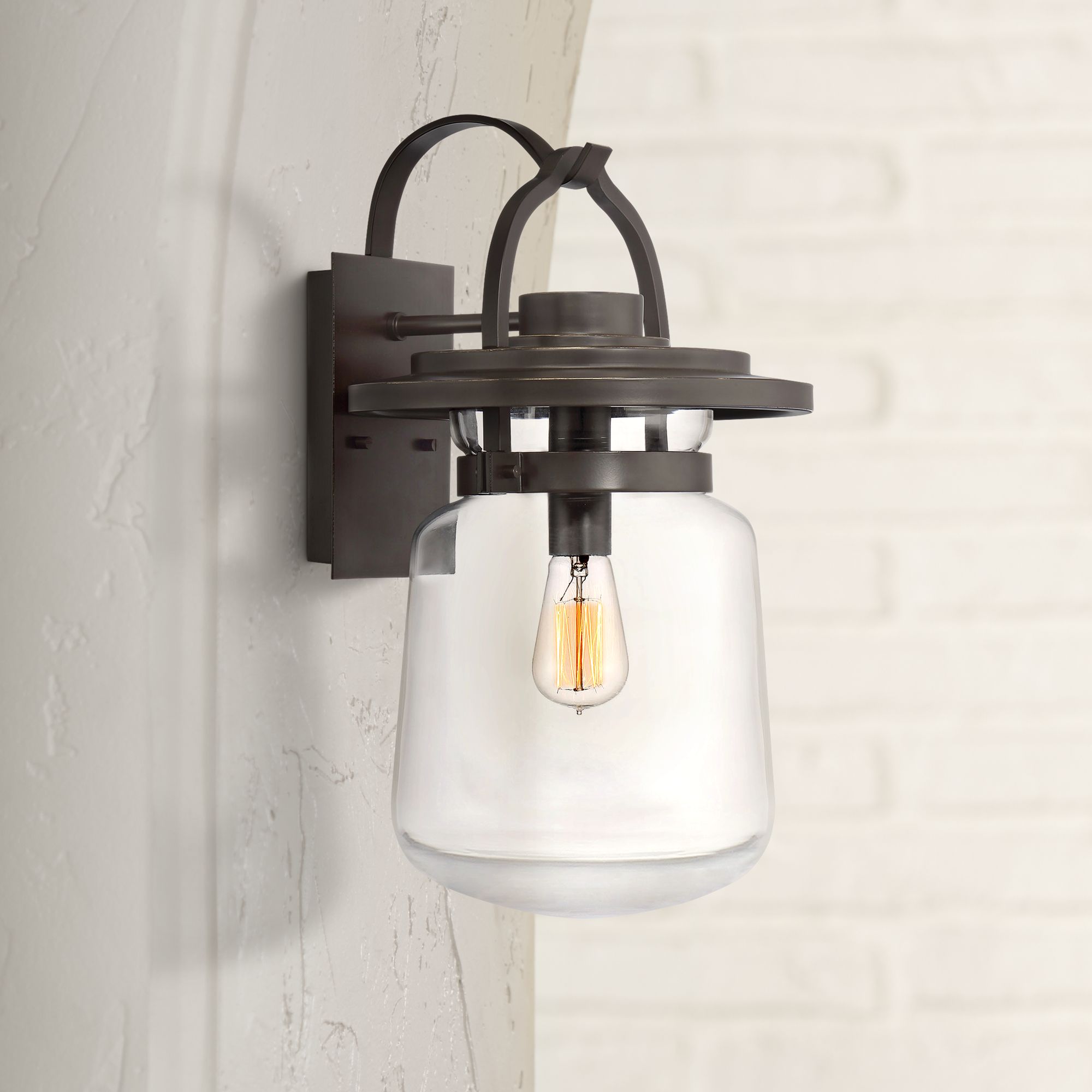 Quoizel LaSalle 19 1/2"H Western Bronze Outdoor Wall Light