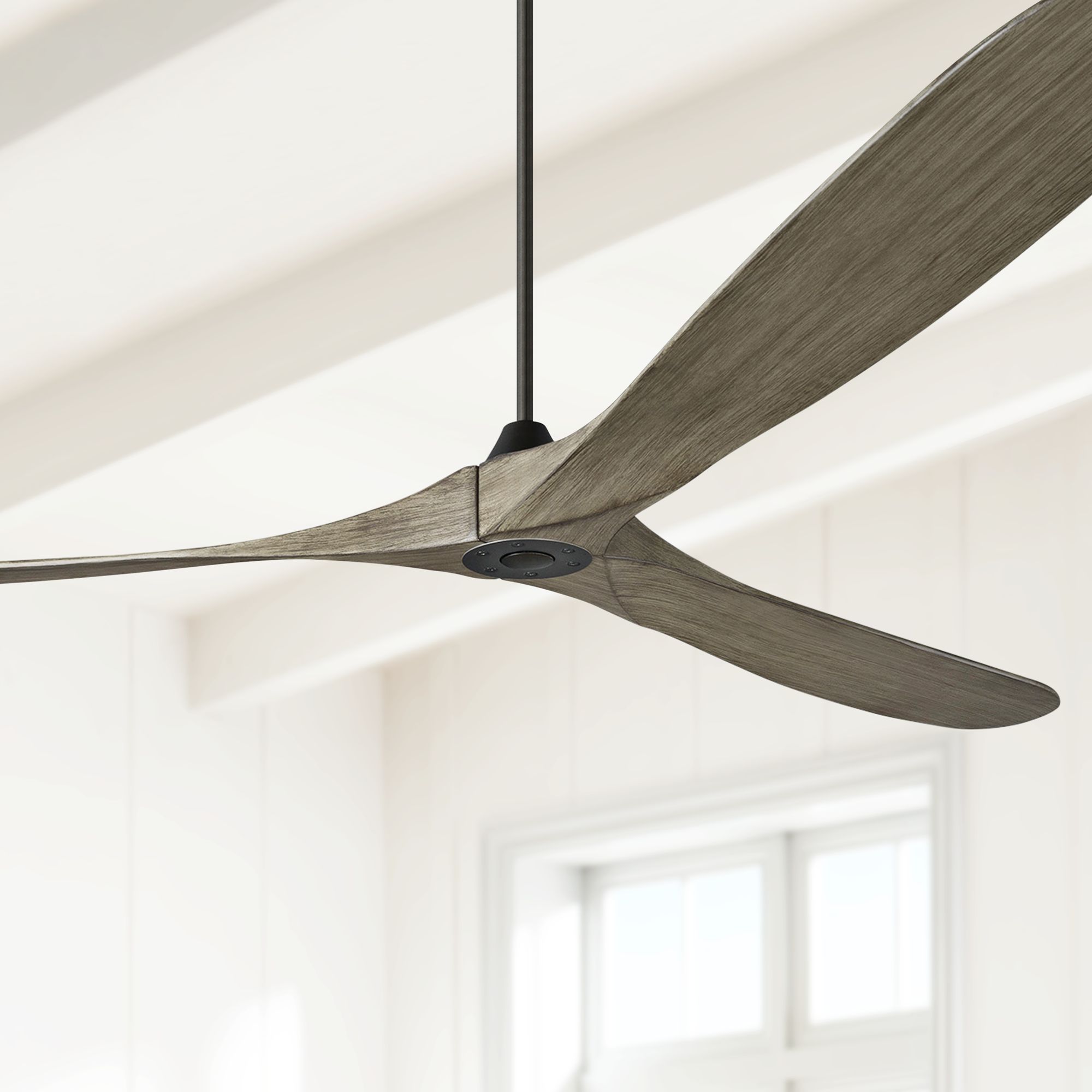 99" Monte Carlo Maverick Grand Aged Pewter Damp Ceiling Fan