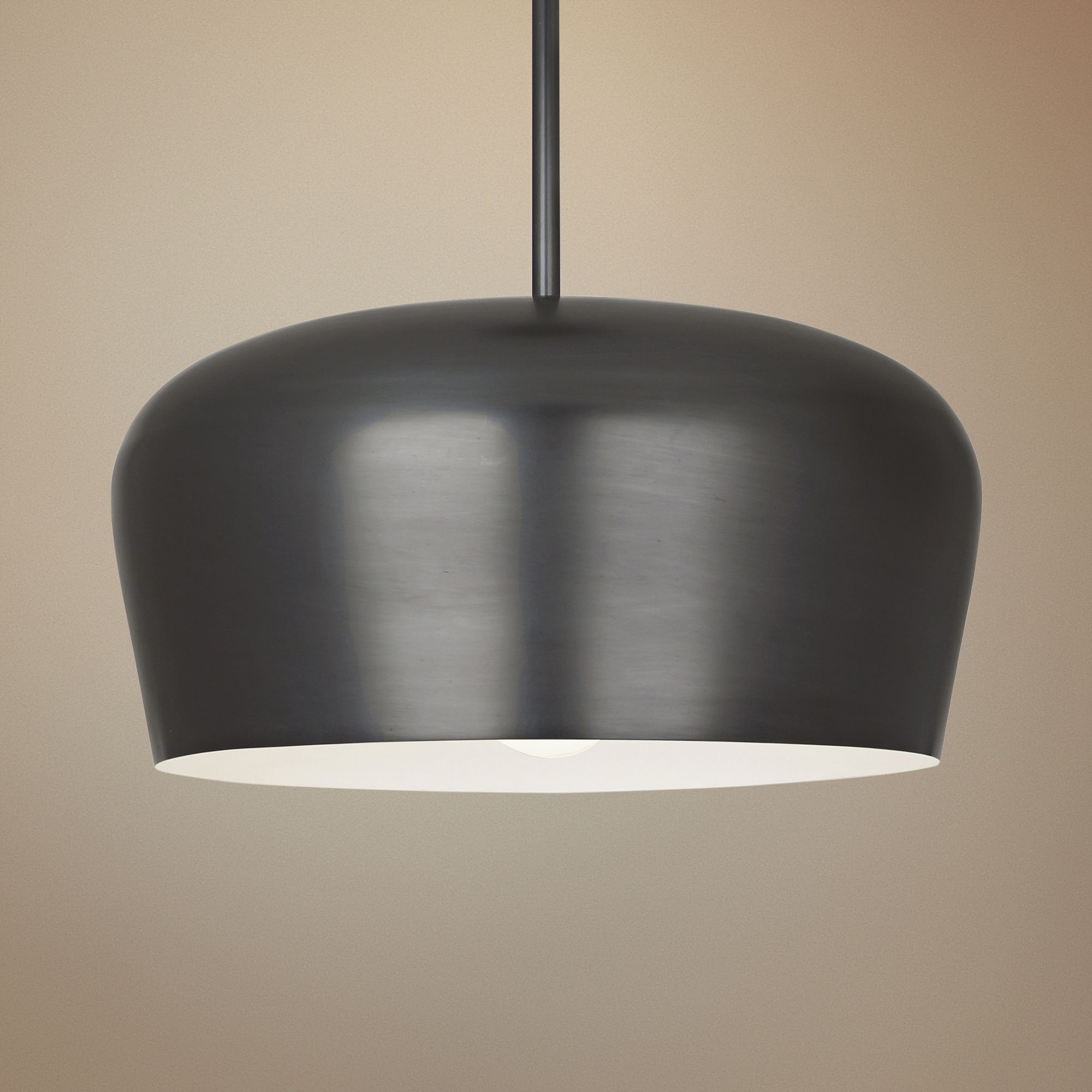 Bumper 18 1/2" Wide Deep Patina Bronze Pendant Light