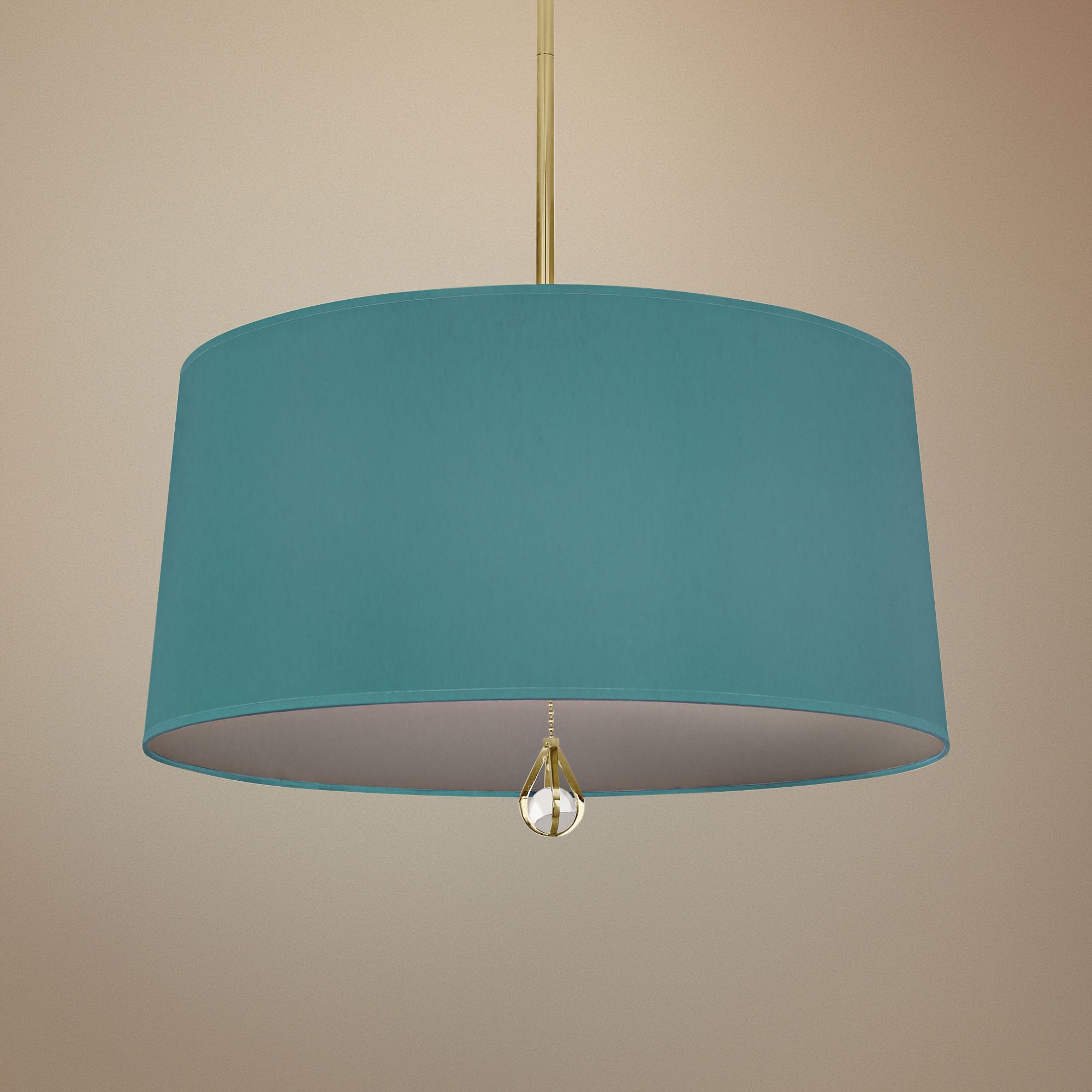 Custis Collection 25 1/2"W Mayo Teal and Carter Gray Pendant