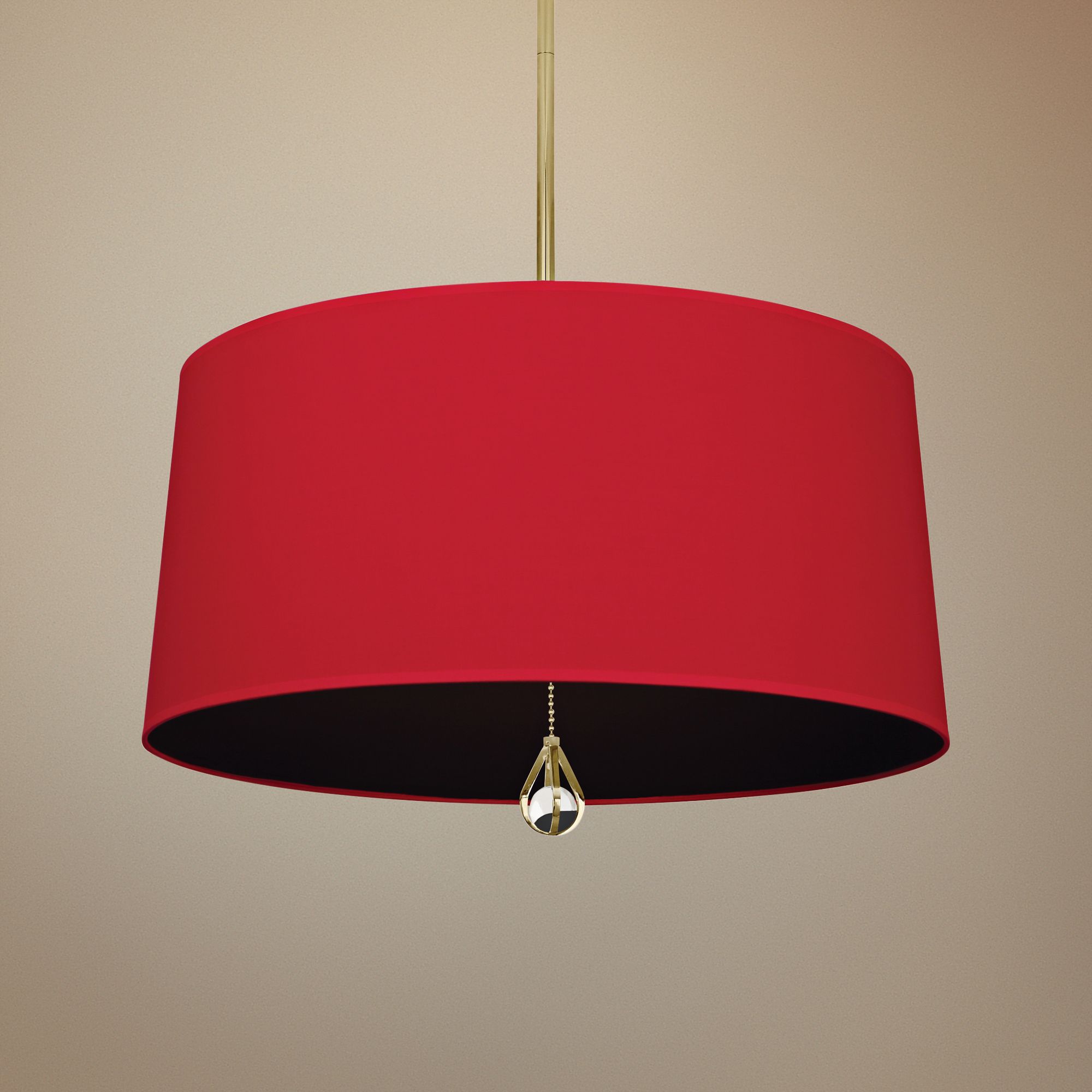 Custis Collection 25 1/2"W Richmond Red and Black Pendant
