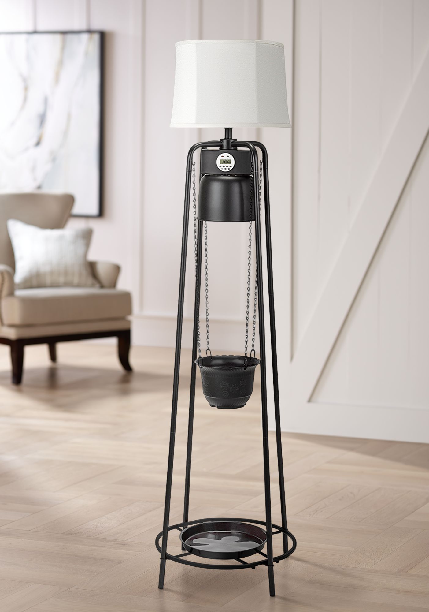 Office Products Allister Black Etagere Floor Lamp Integraconstruct Com