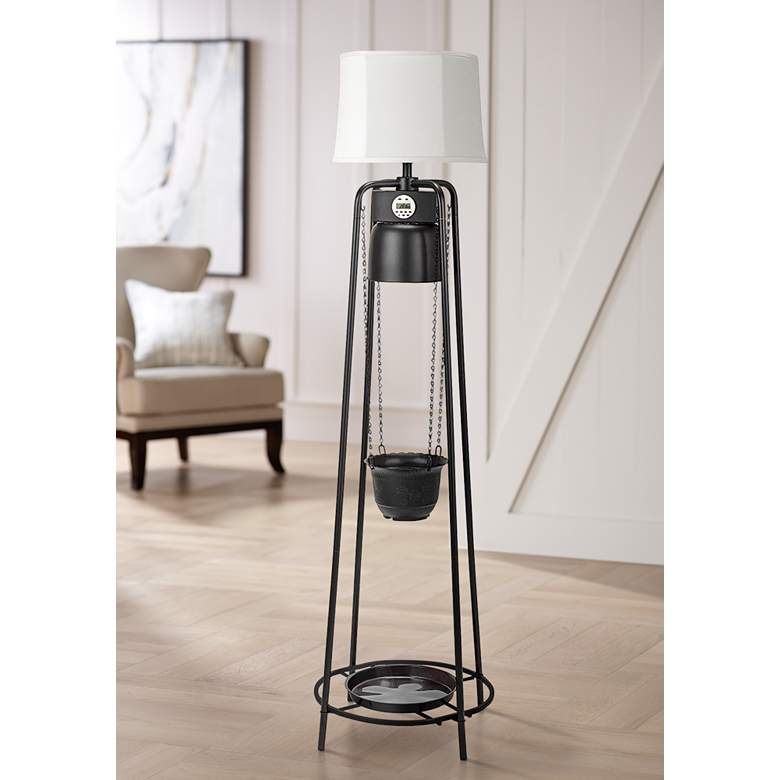 Office Products Allister Black Etagere Floor Lamp Integraconstruct Com