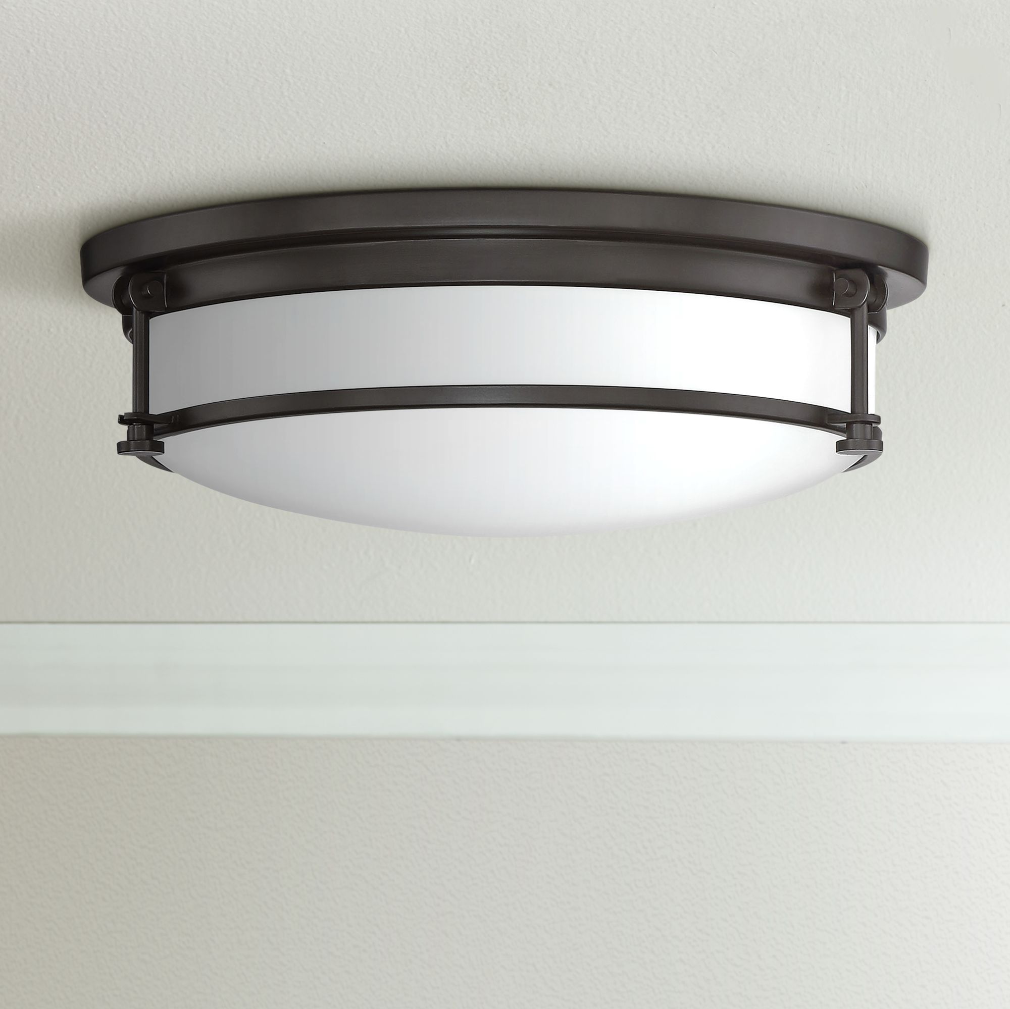 Quoizel Sailor 16 Wide Western Bronze 3 Light Ceiling Light