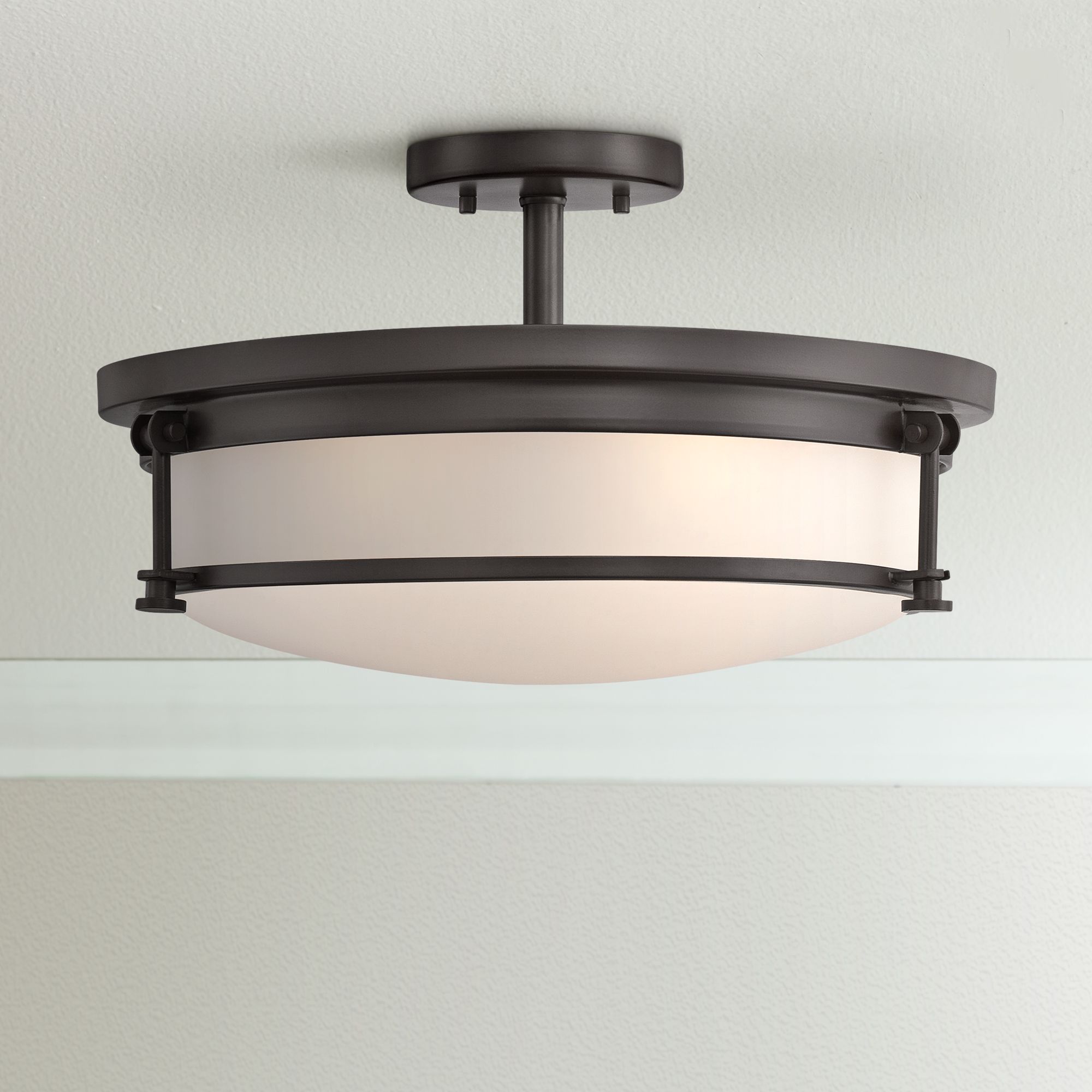 Quoizel Sailor 16 Wide Western Bronze 4 Light Ceiling Light