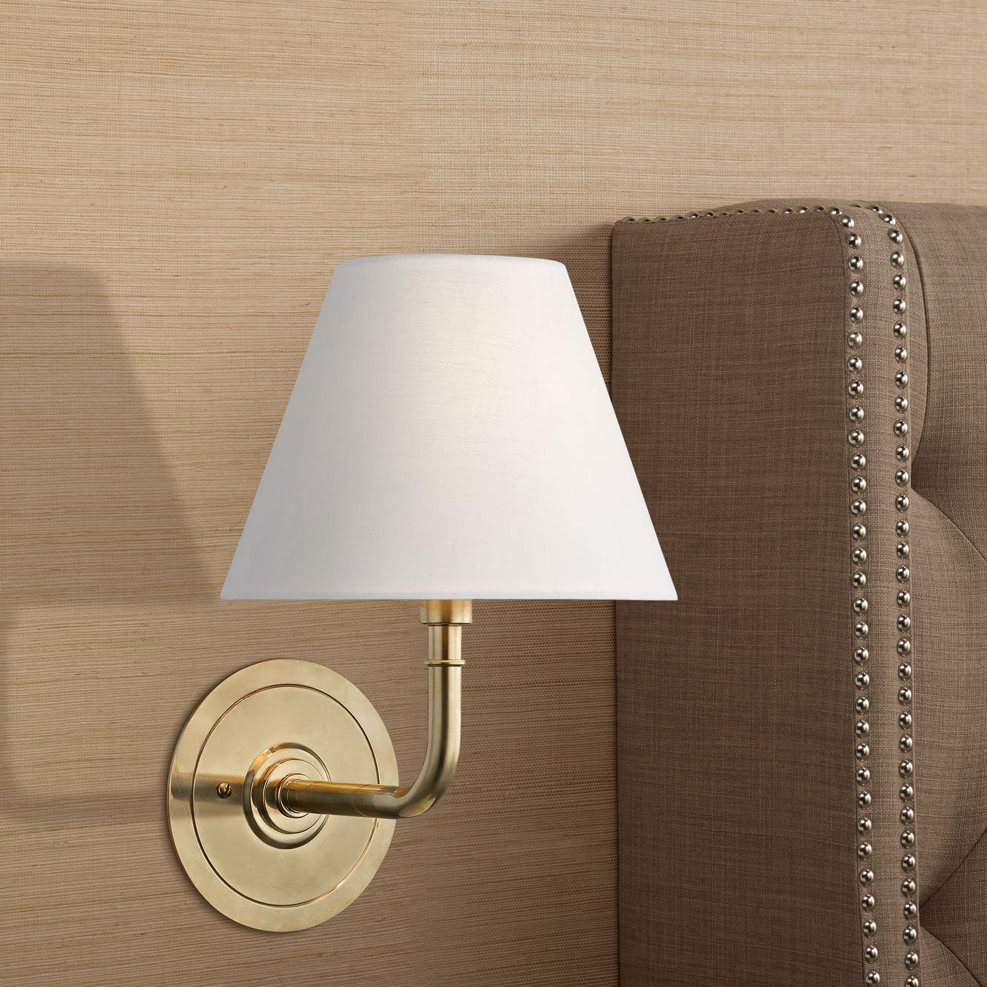 Signature No.1 11 1/4" High Aged Brass Wall Sconce